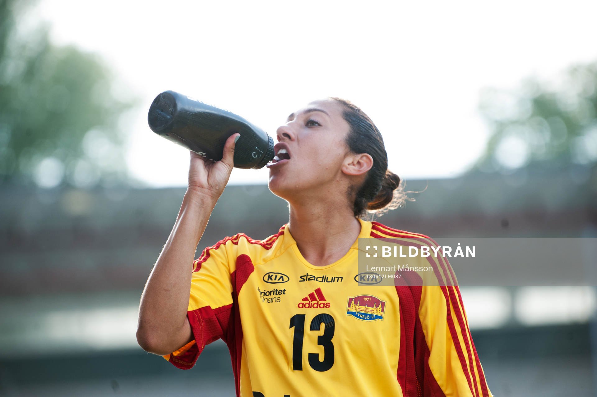 Christen Press, Tyresö, vattenflaska, drickapaus