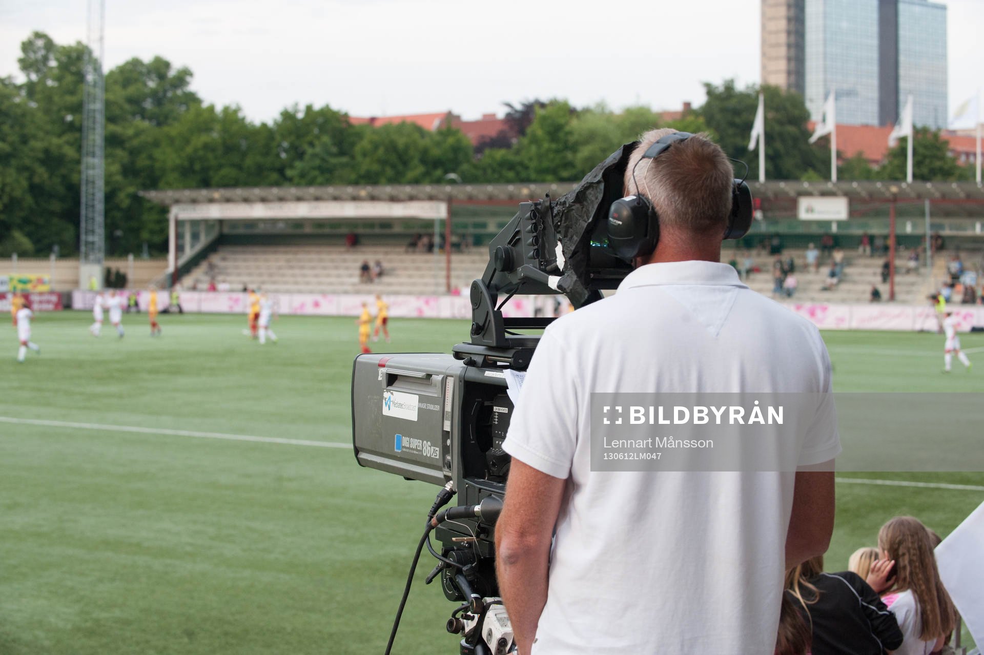 TV-kameraman, kameraman, Malmö gamla idrottsplats