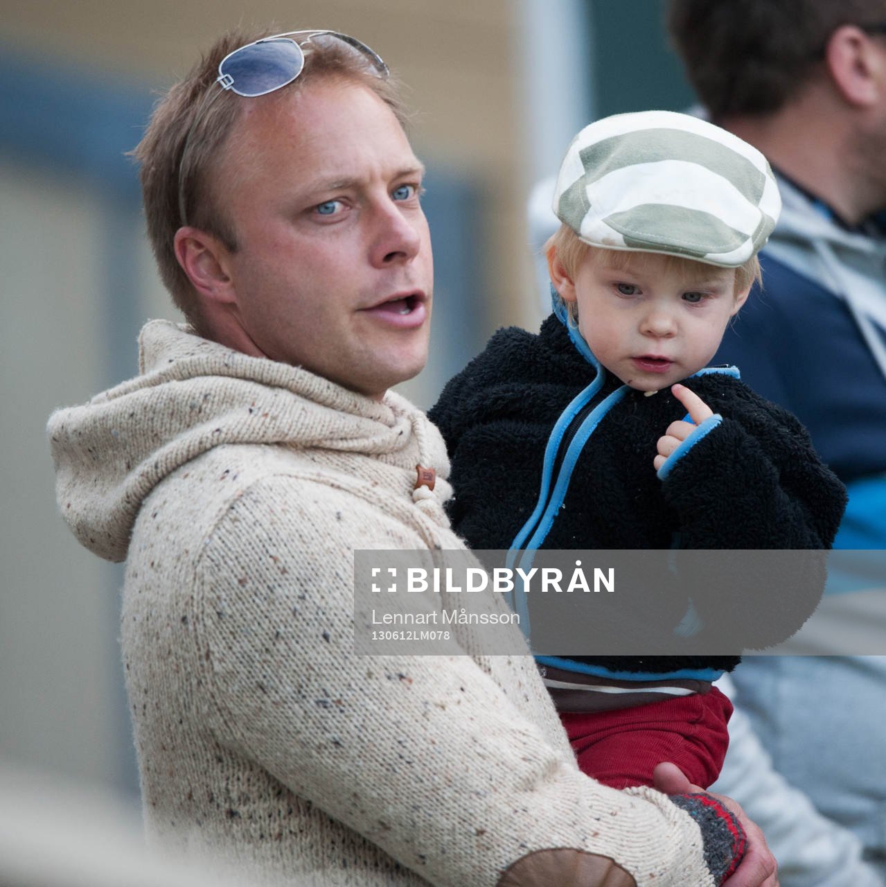 Anders Andersson, TV4, med son