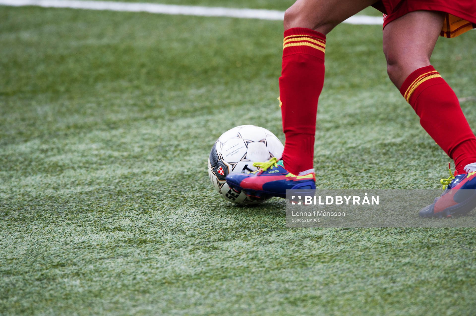Fot, fötter, boll, konstgräs, fotbollsskor, Nike,