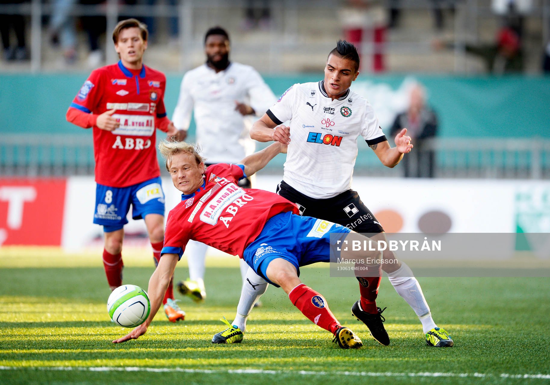 Christofer Bengtsson och Ahmed Yasin  i matchen mellan