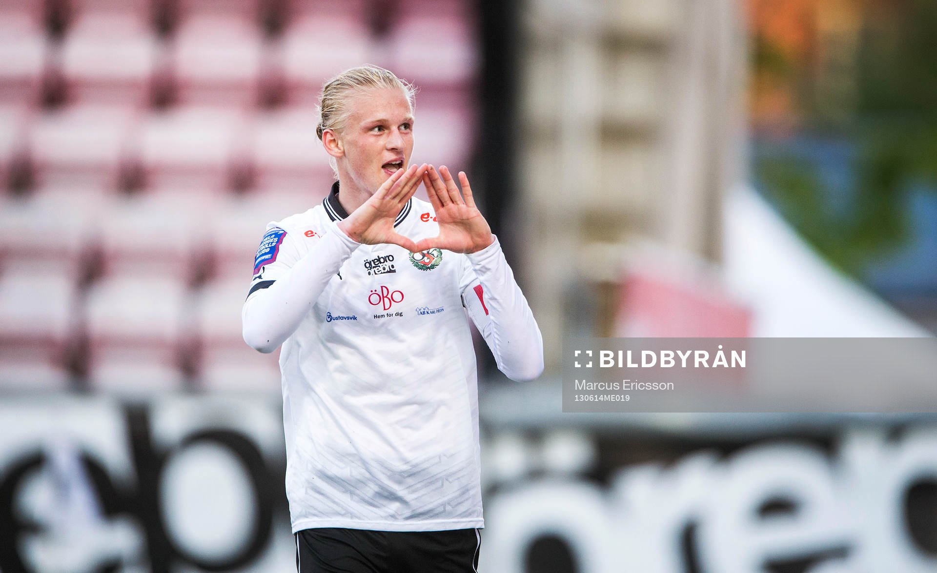 Karl Holmberg, Örebro SK efter 2-0 i matchen mellan Örebro och Örgryte på Behrn Arena.
