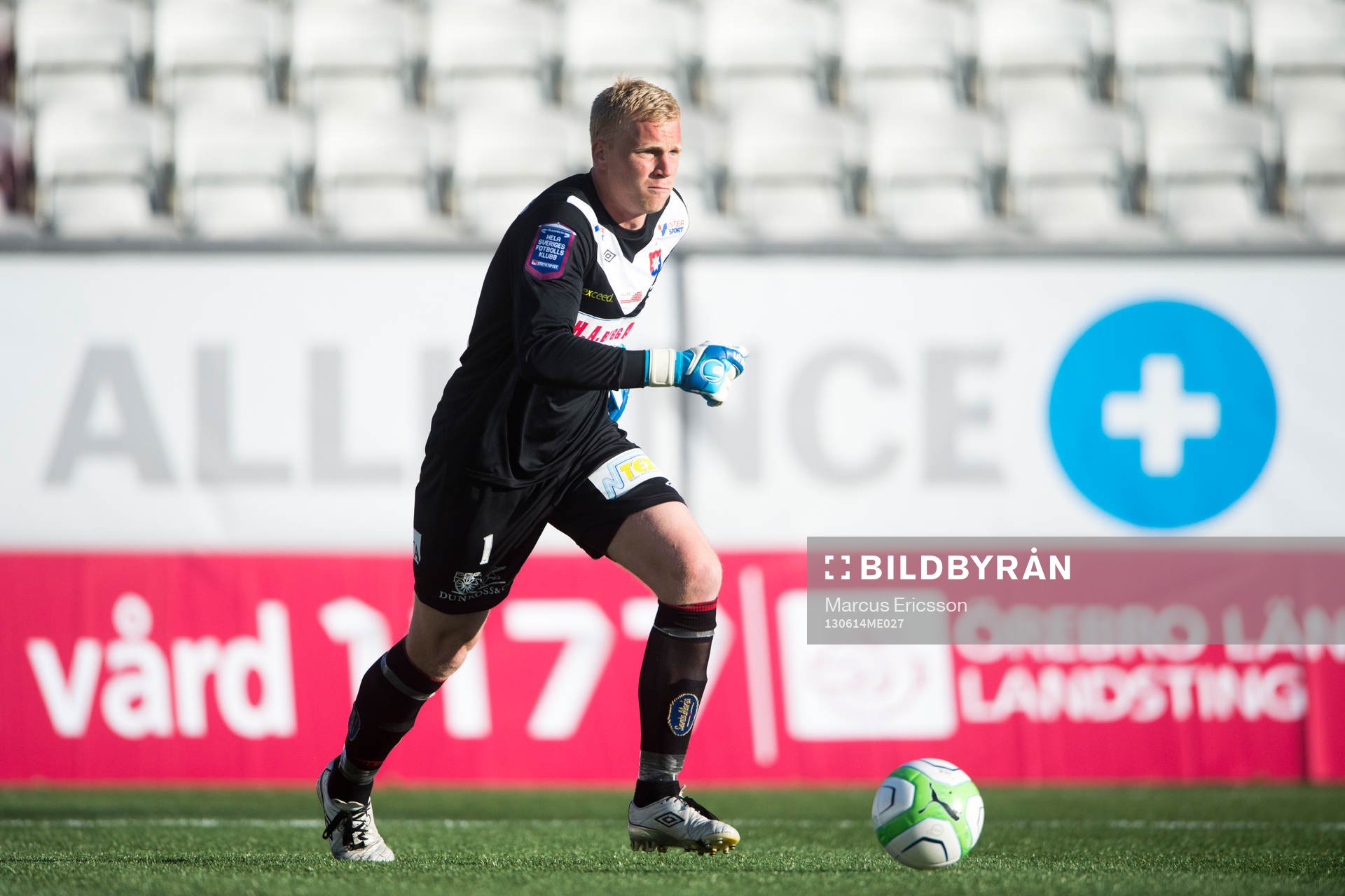 Peter Abrahamsson, målvakt Örgryte i matchen mellan