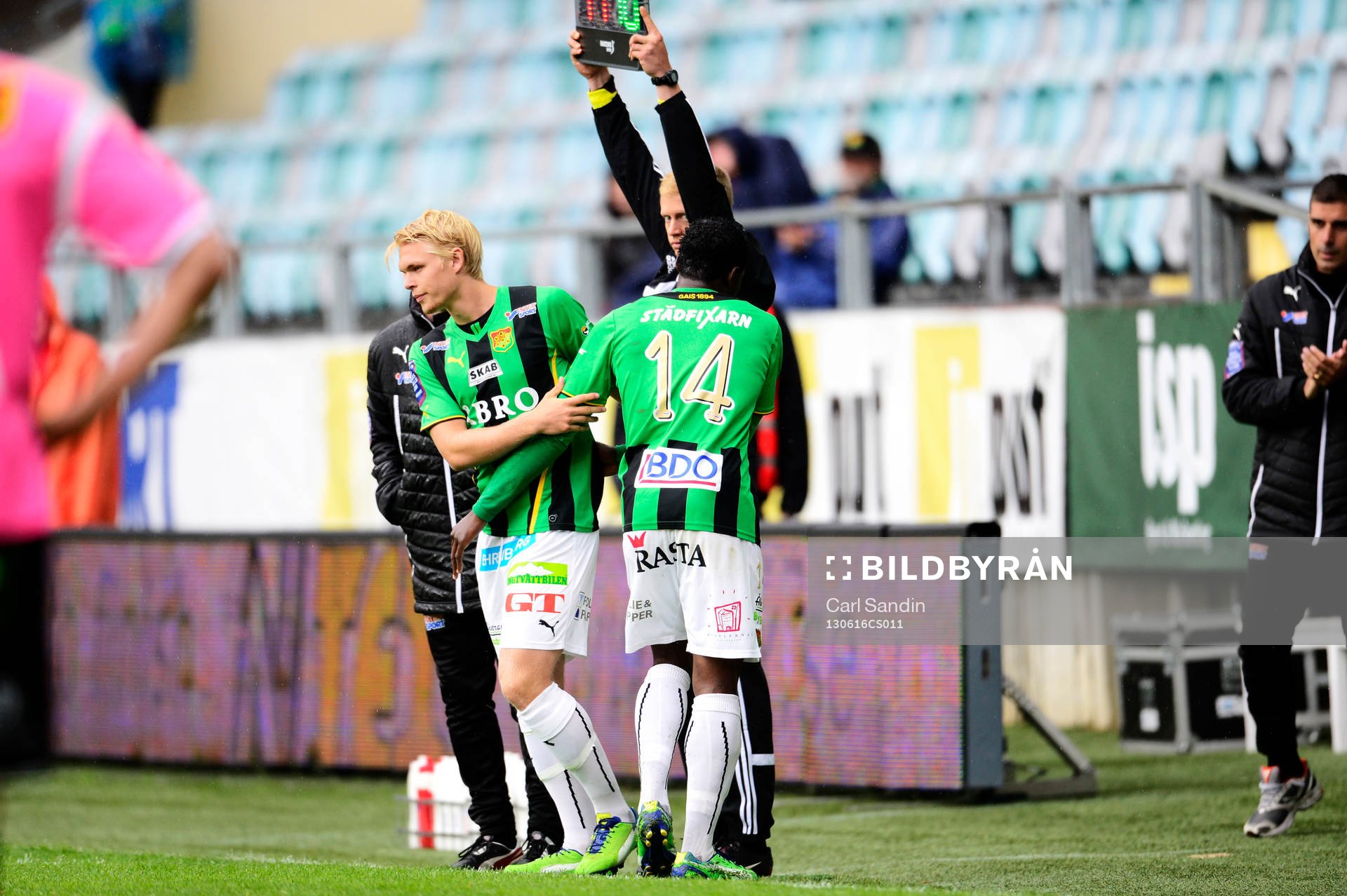 Mohammed Abdulrahman, Gais byts ut mot Linus Tornblad