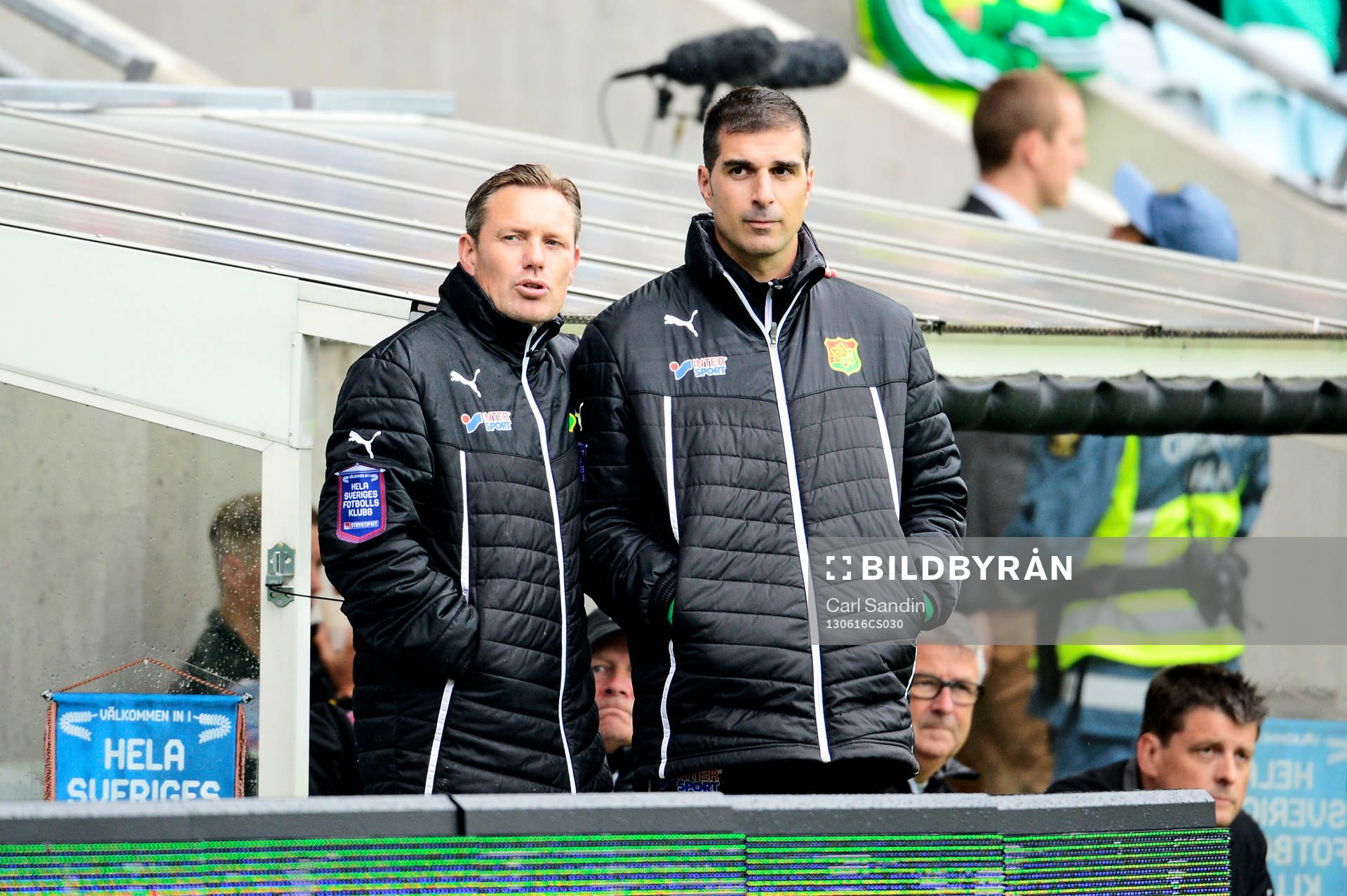 Thomas Askebrand, tränare och Dime Jankulovski,