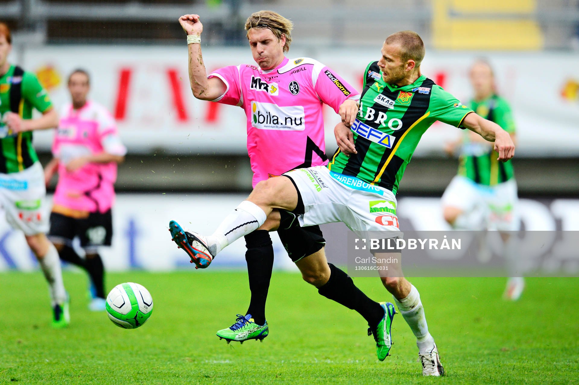Martin Rudolfsson, Landskrona BOIS jagar Joel Johansson,