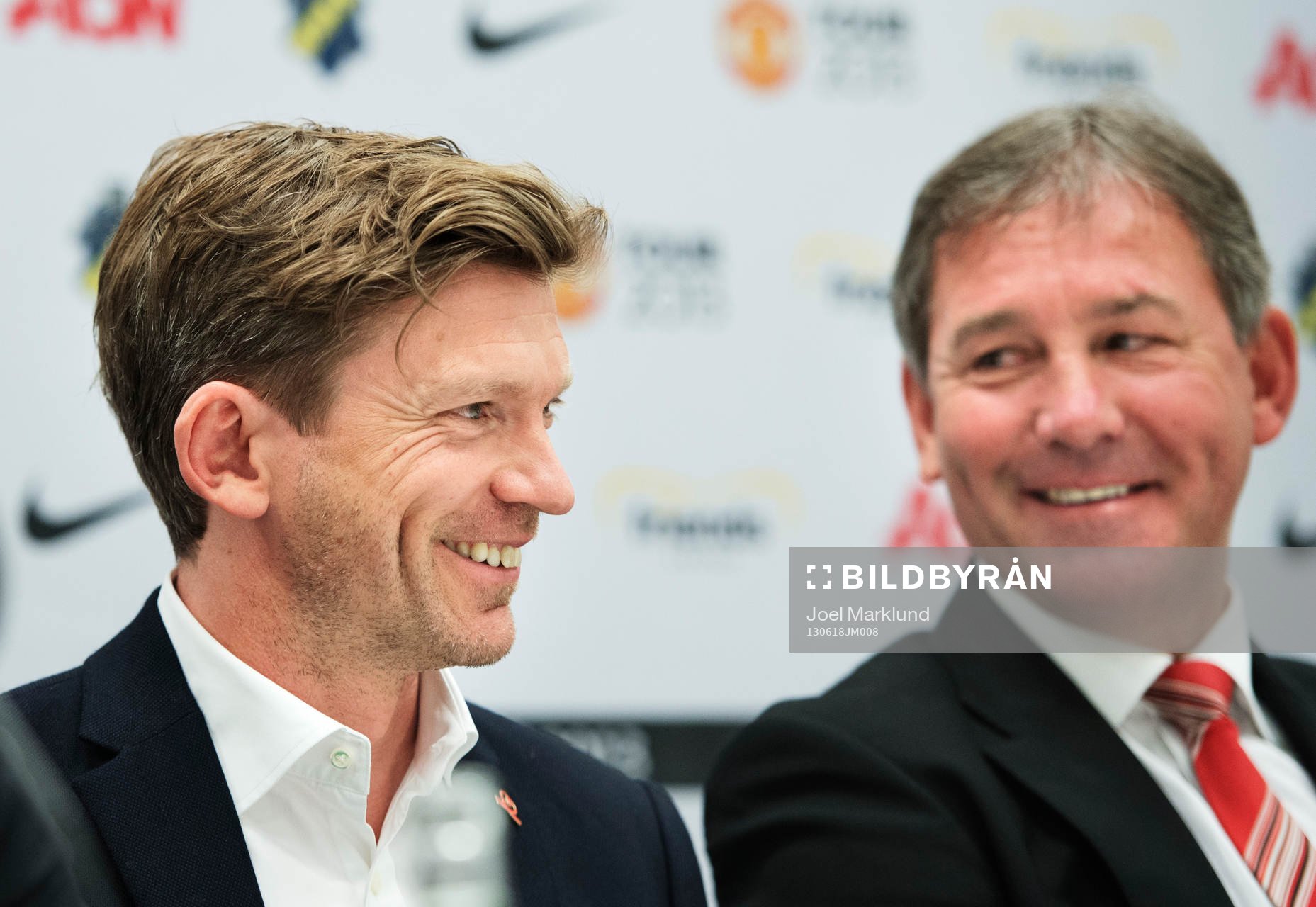 Jesper Blomqvist och Bryan Robson
