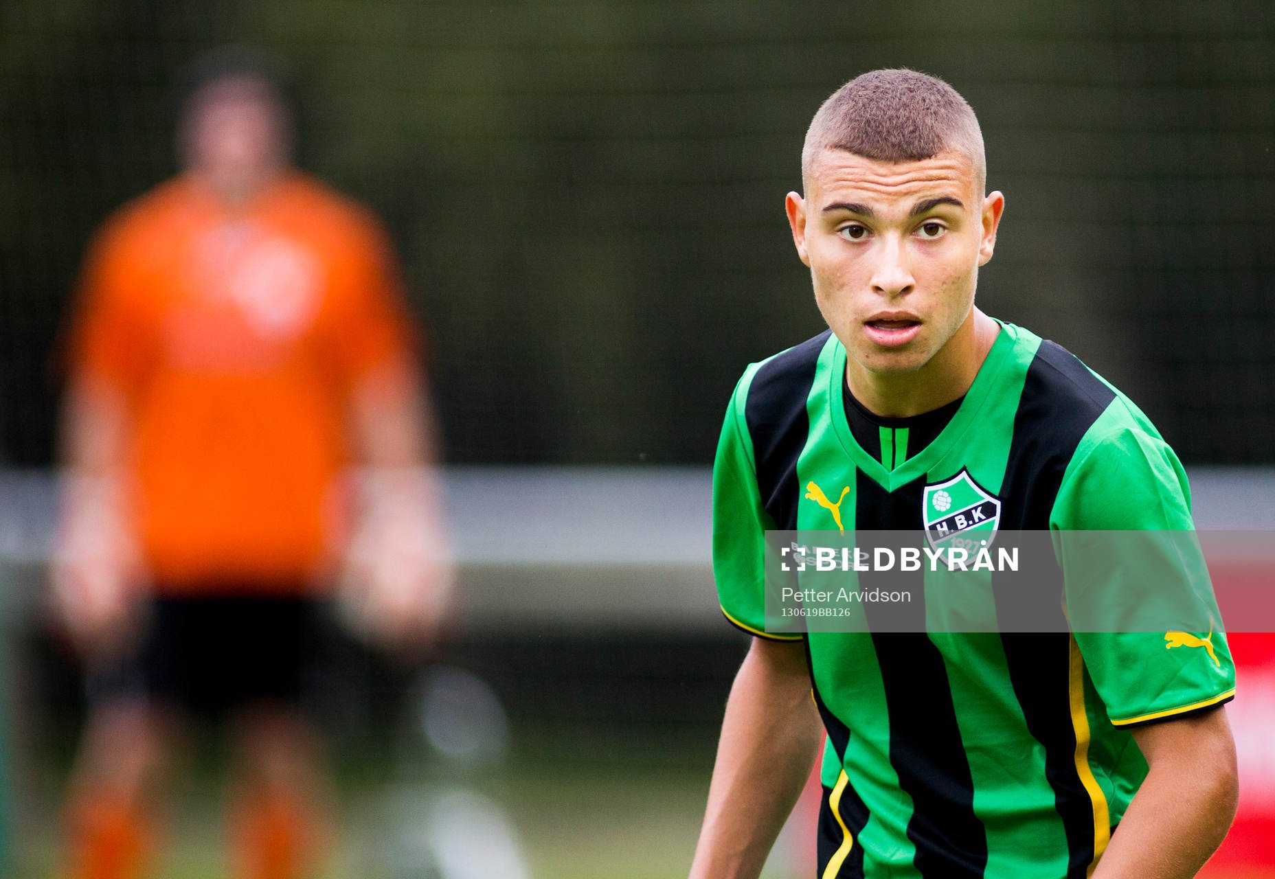 Henrik Larsson på bänken (ej på bild). Medan hans son