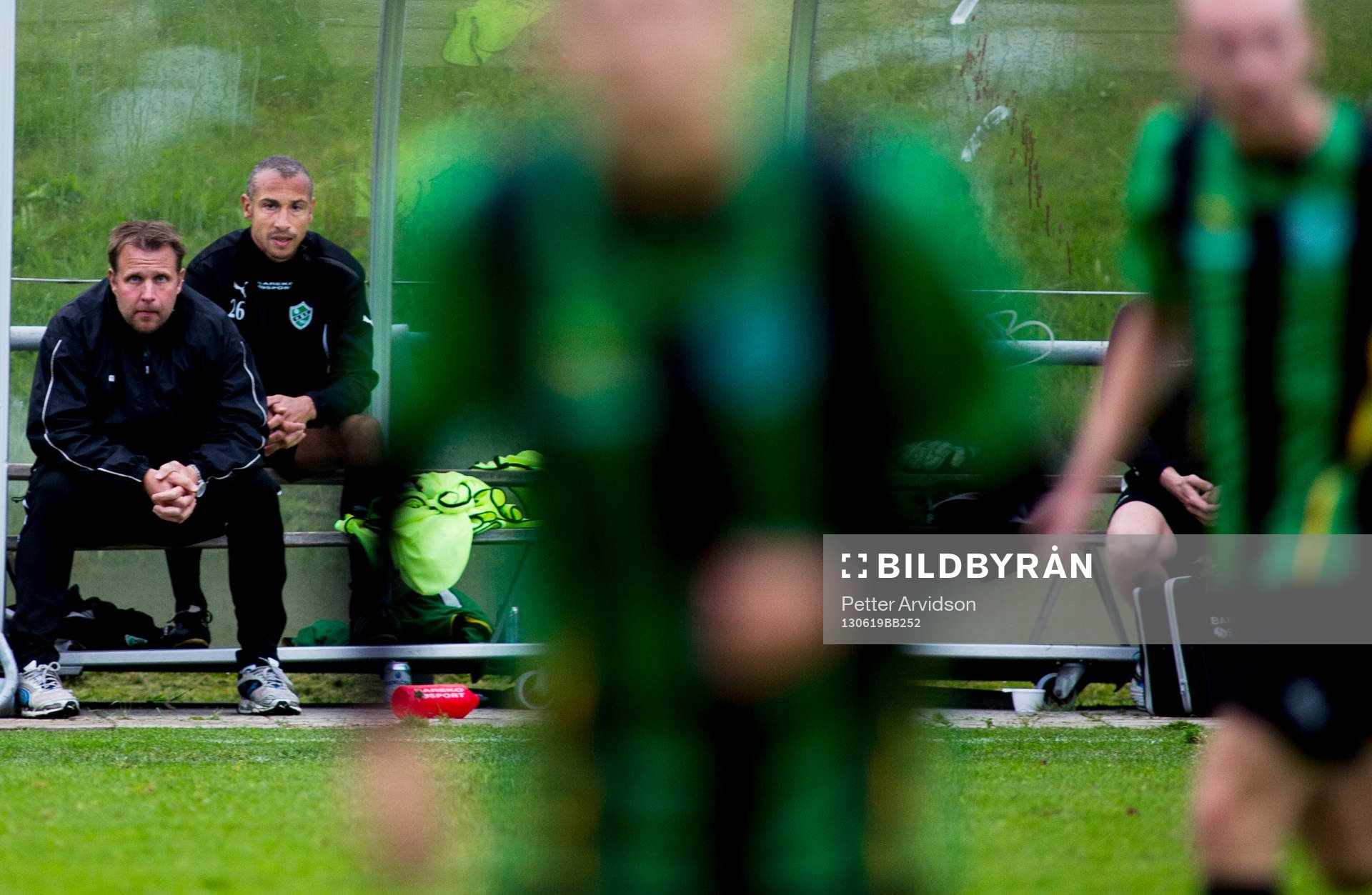 Henrik Larsson spelar en match