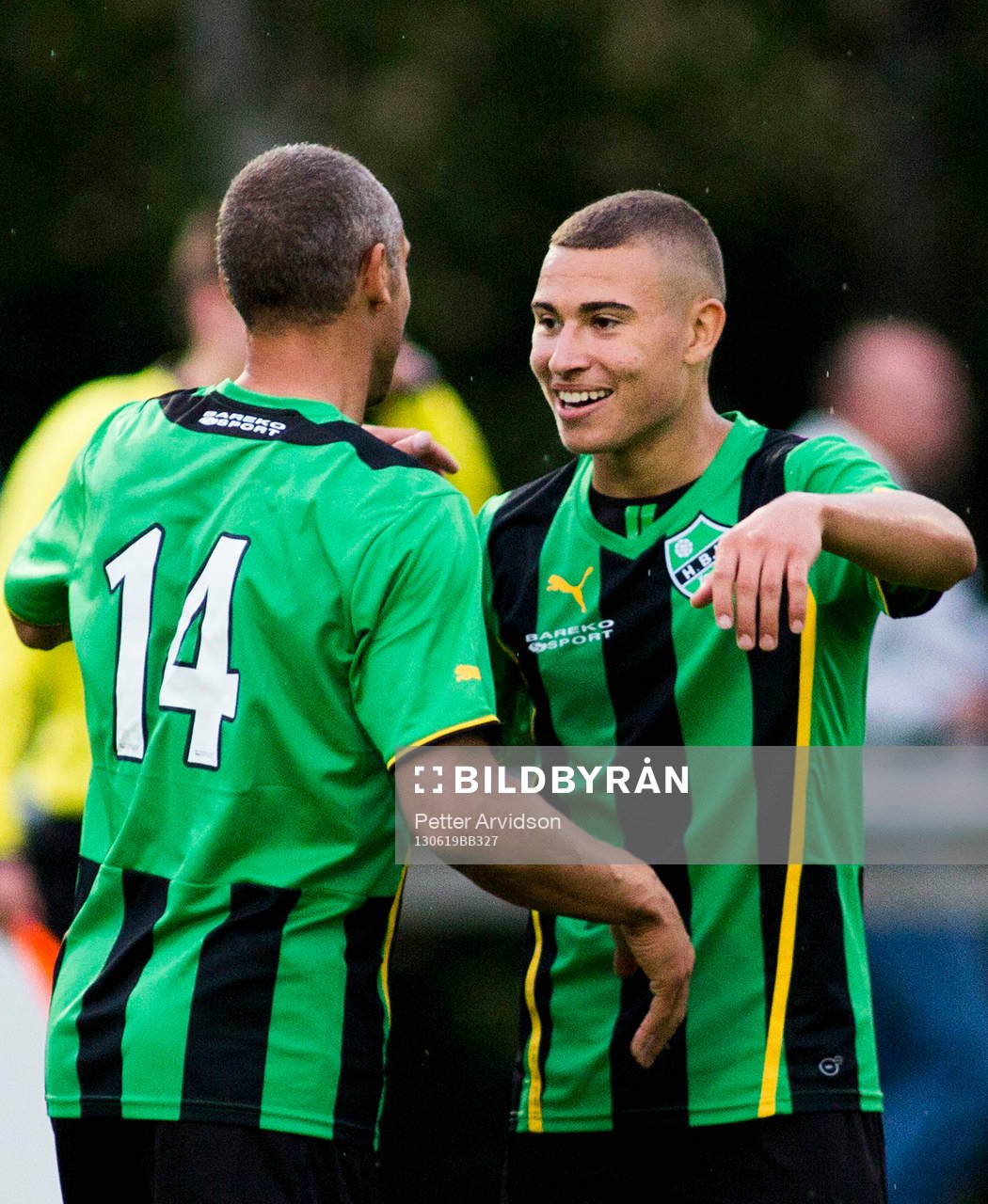 Henrik Larsson, Högaborgs BK kramar om sin son Jordan