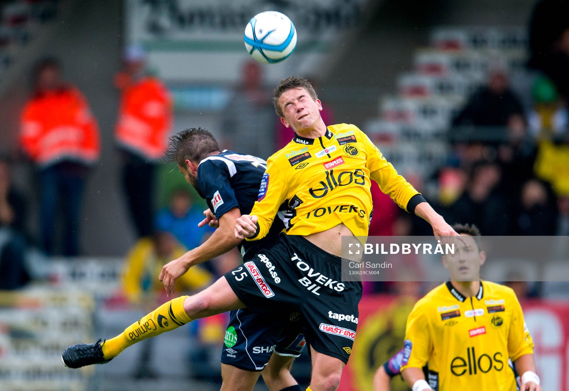 Elfsborgs Marcus Rohdén i nickduell med Gefles Mikael
