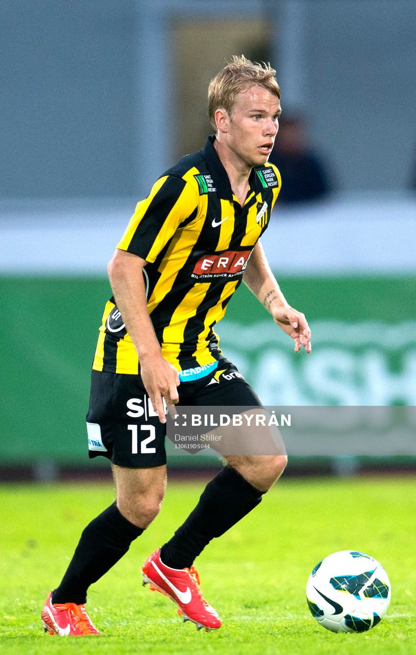 Häckens Oscar Lewicki i matchen mellan Häcken och Åtvidaberg  19 juni 2013 i Göteborg .