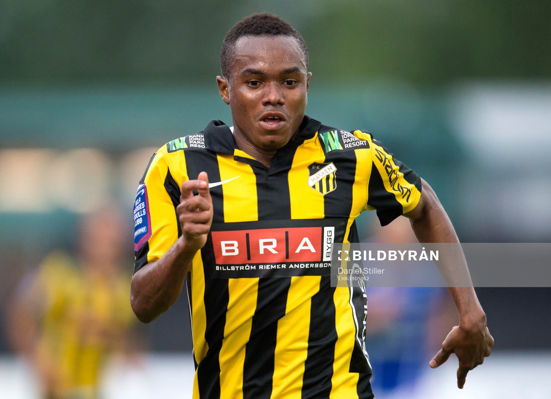 Häckens Nasiru Mohammed i matchen mellan Häcken och