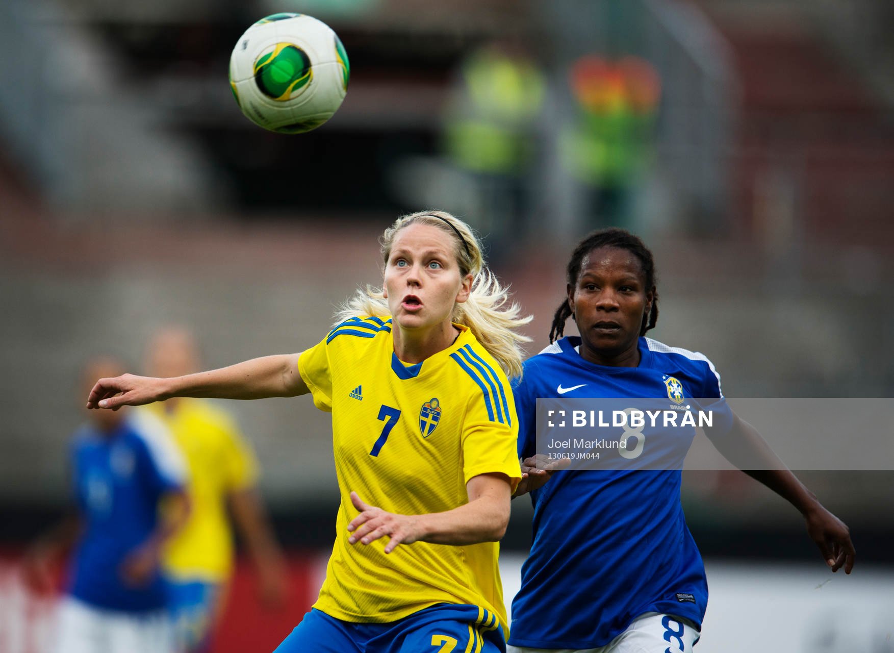 Sveriges Lisa Dahlkvist och Brasiliens Formiga i