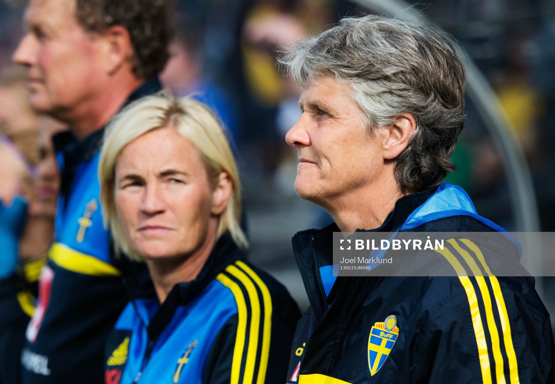 Sveriges assisterande förbundskapten Lilie Persson och
