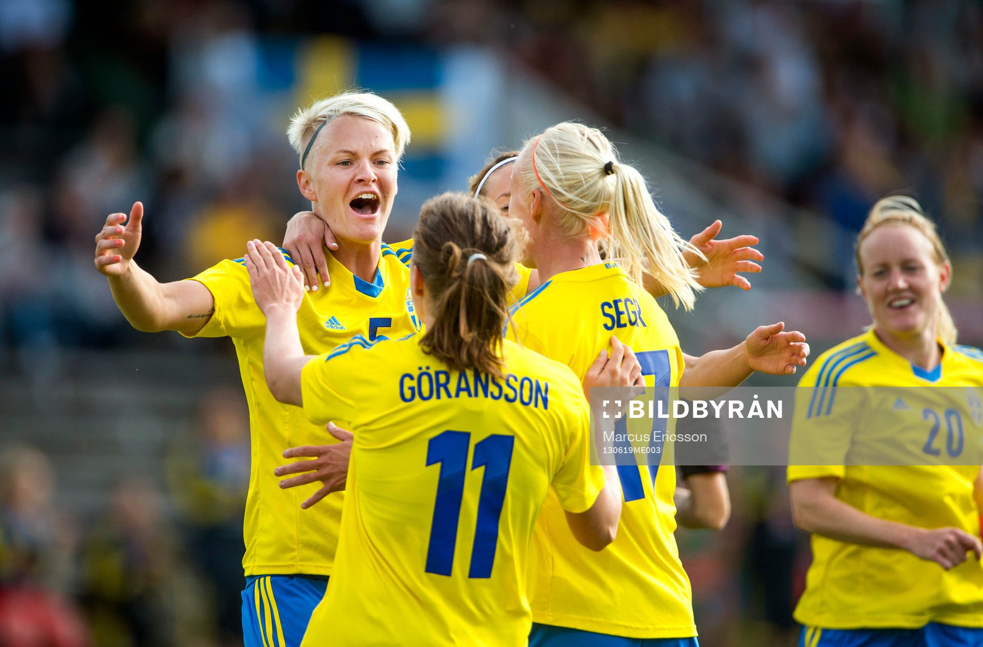 Sveriges Nilla Fischer jublar