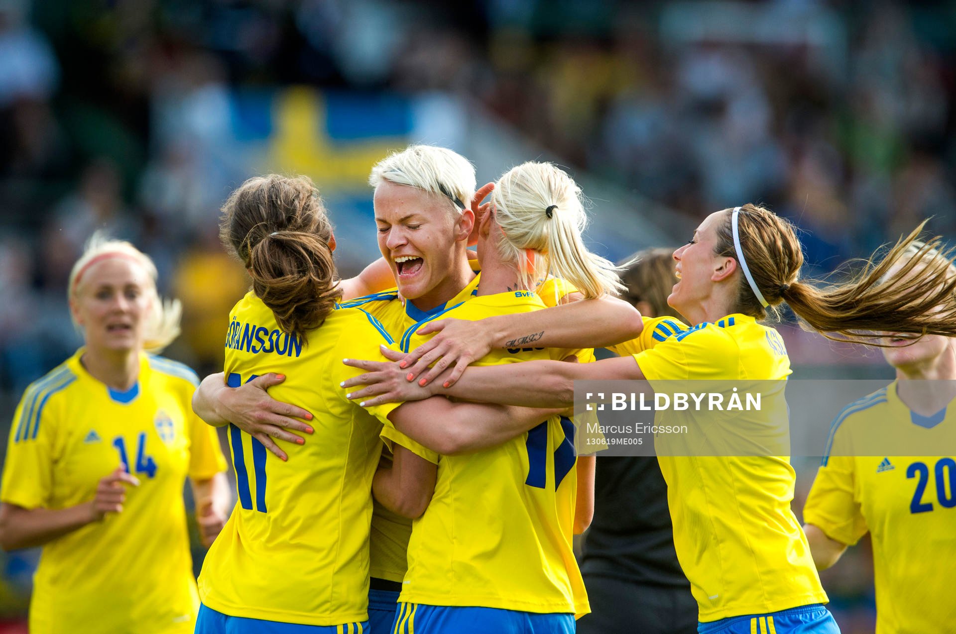 Sveriges Nilla Fischer jublar