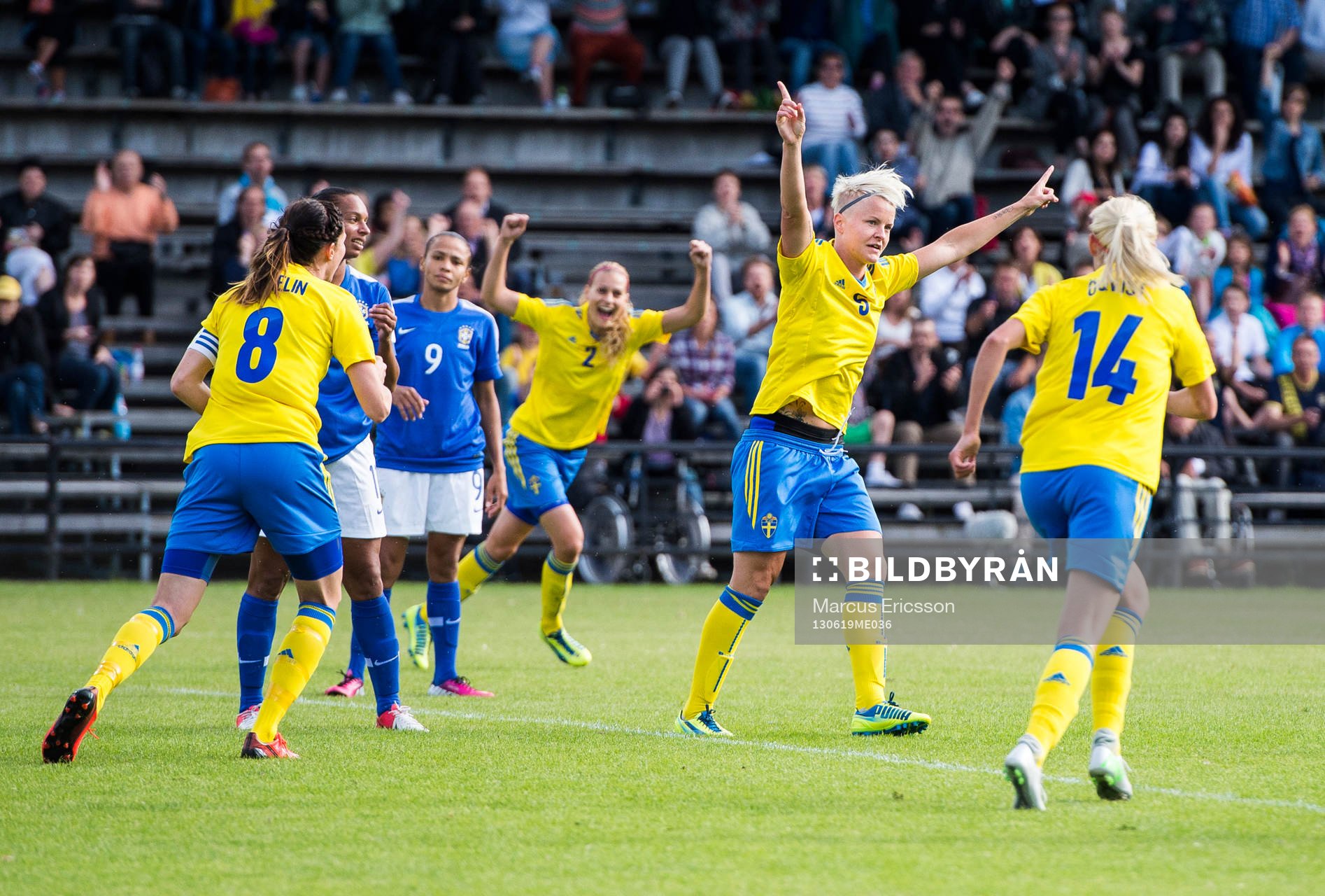 Sveriges Nilla Fischer jublar