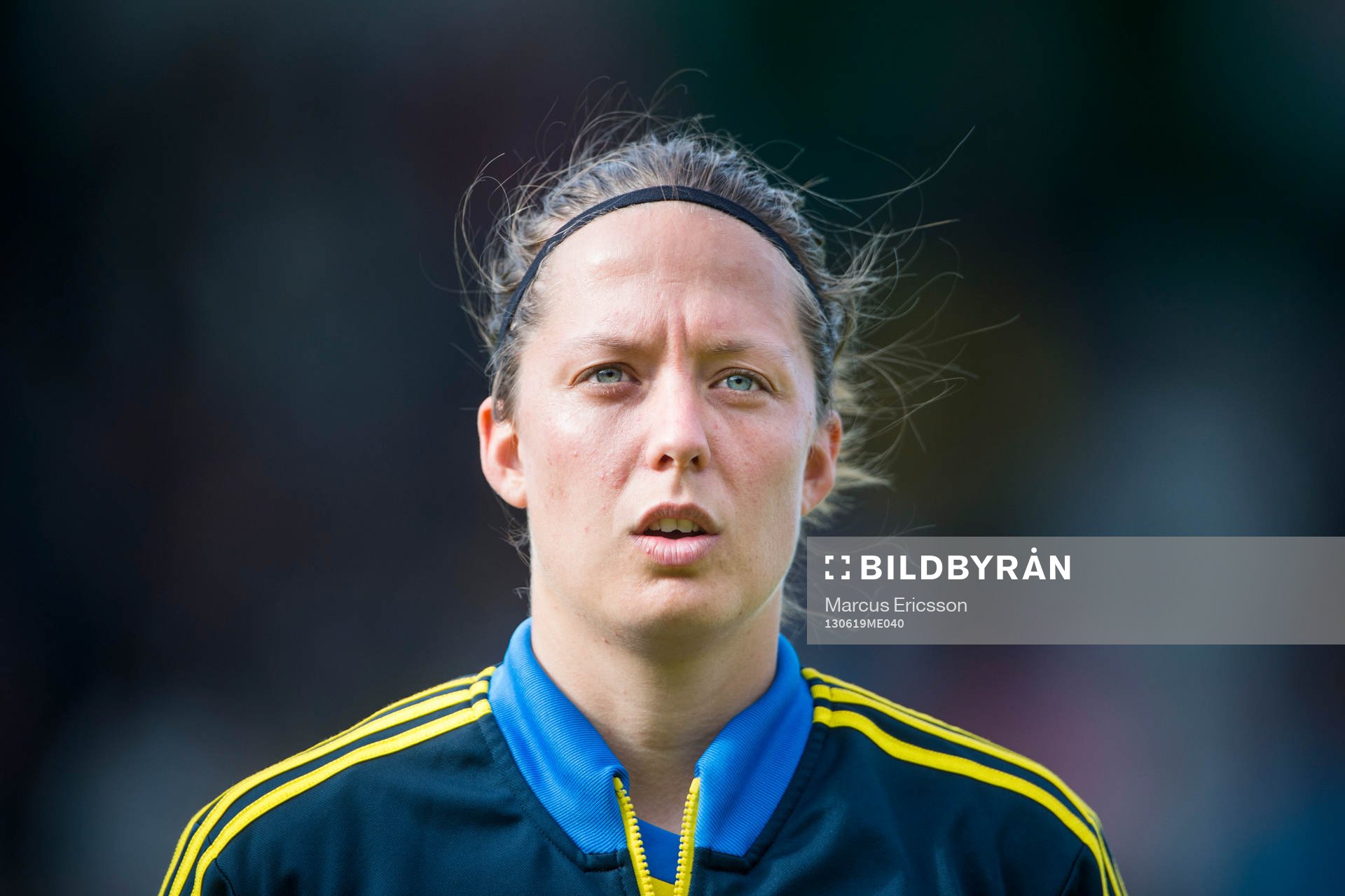 Sveriges Lina Nilsson i träningslandskampen mellan Sverige