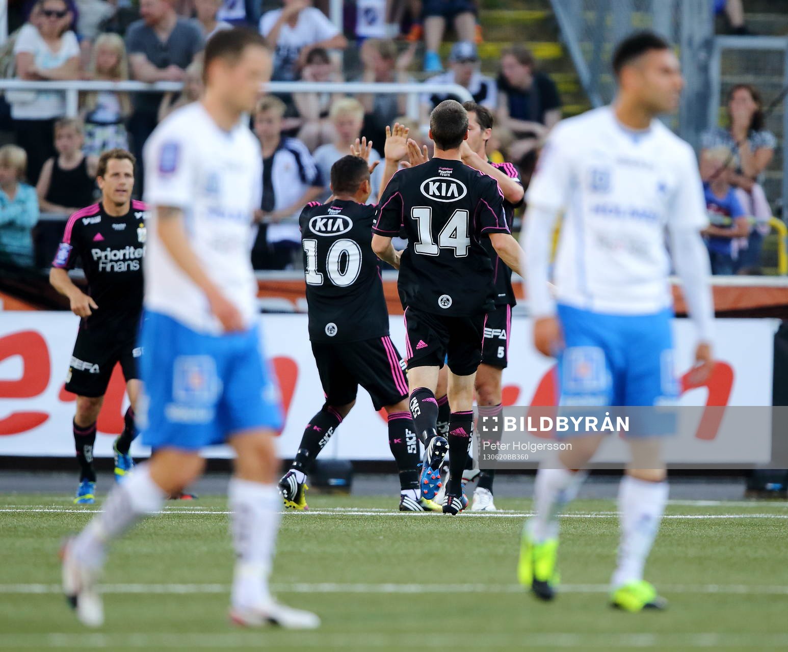 Mål av Göteborgs Philip Haglund, IFK Göteborg jublar