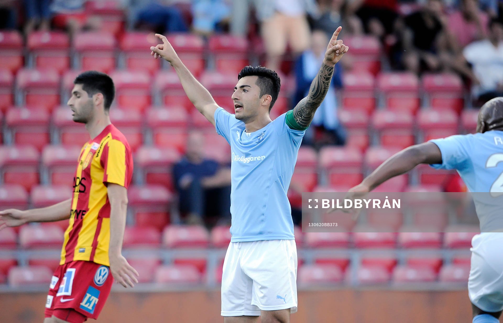 Fotboll, Allsvenskan, Syrianska FC- Malmö FF: 2-3 målet av Malmös nr 10 Jiloan Hamad. 