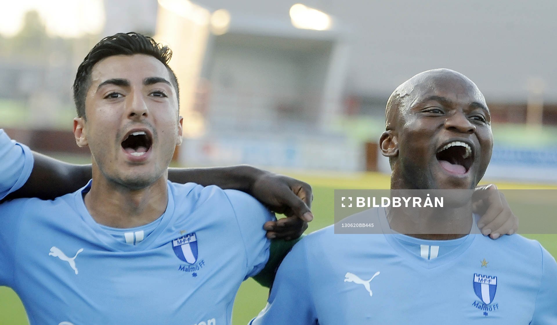 Malmös nr 10 Jiloan Hamad och Malmös nr 29 Tokelo Rantie