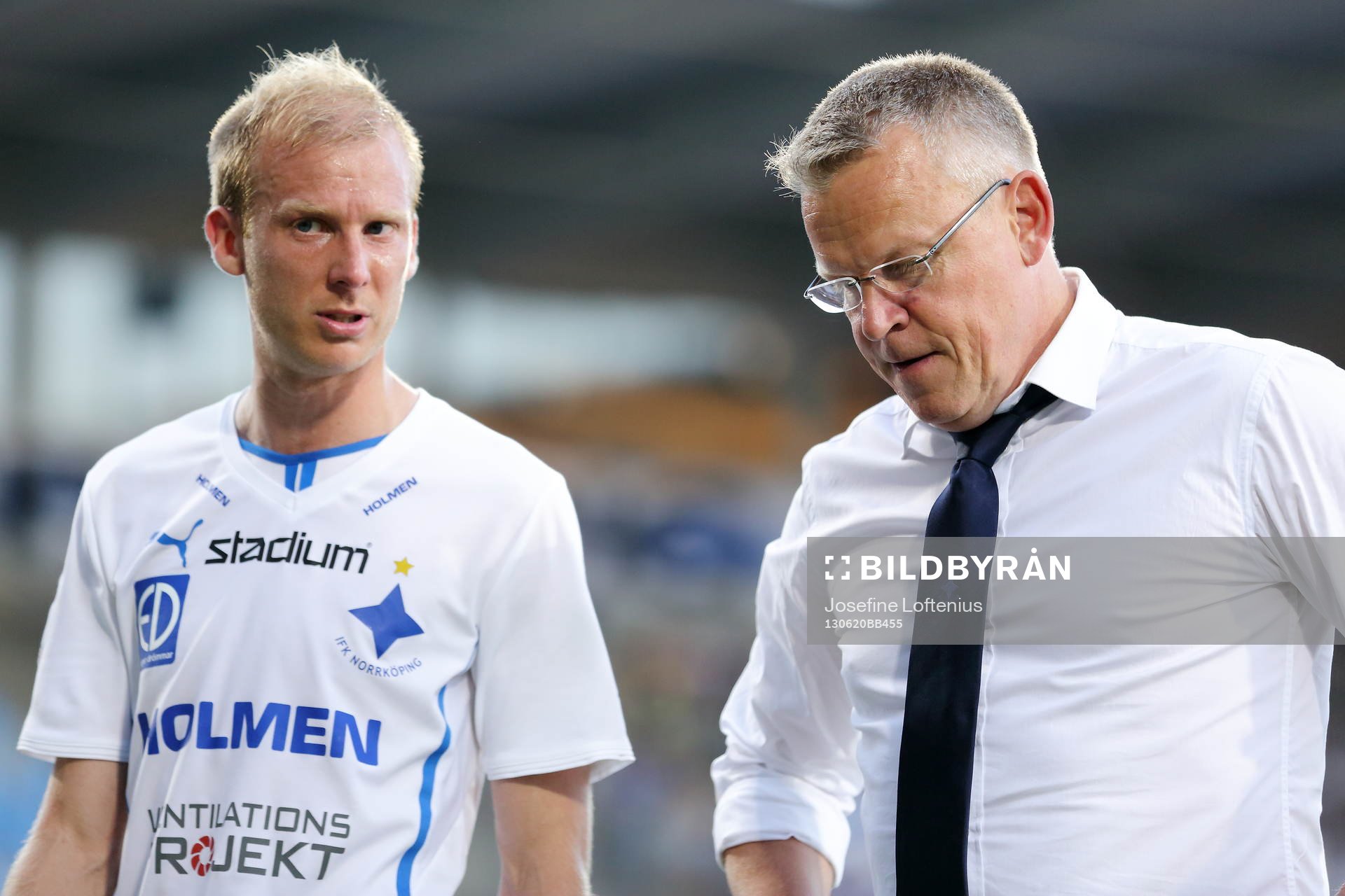Deppande Norrköpings Andreas Johansson och Norrköpings
