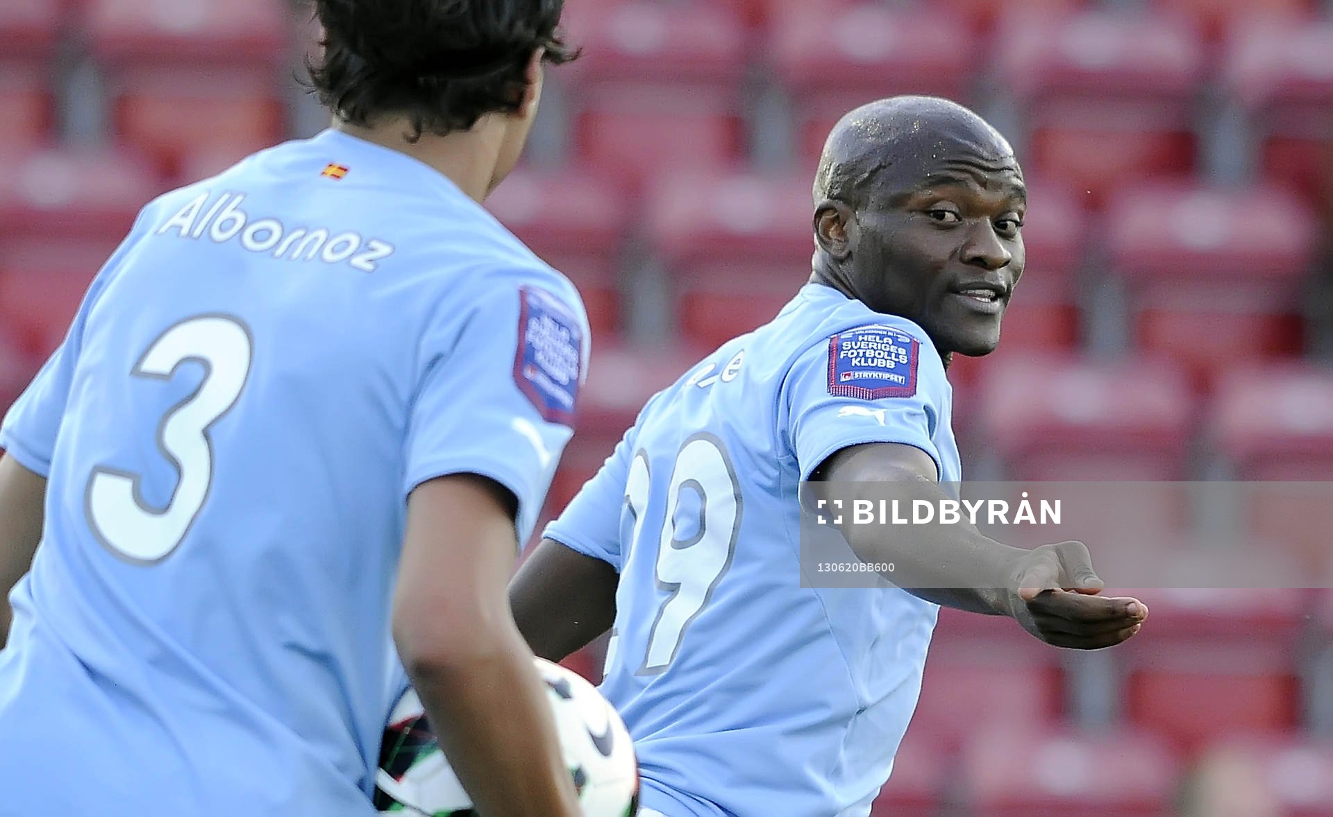 Fotboll, Allsvenskan, Syrianska FC- Malmö FF: Malmös nr 29 Tokelo Rantie.