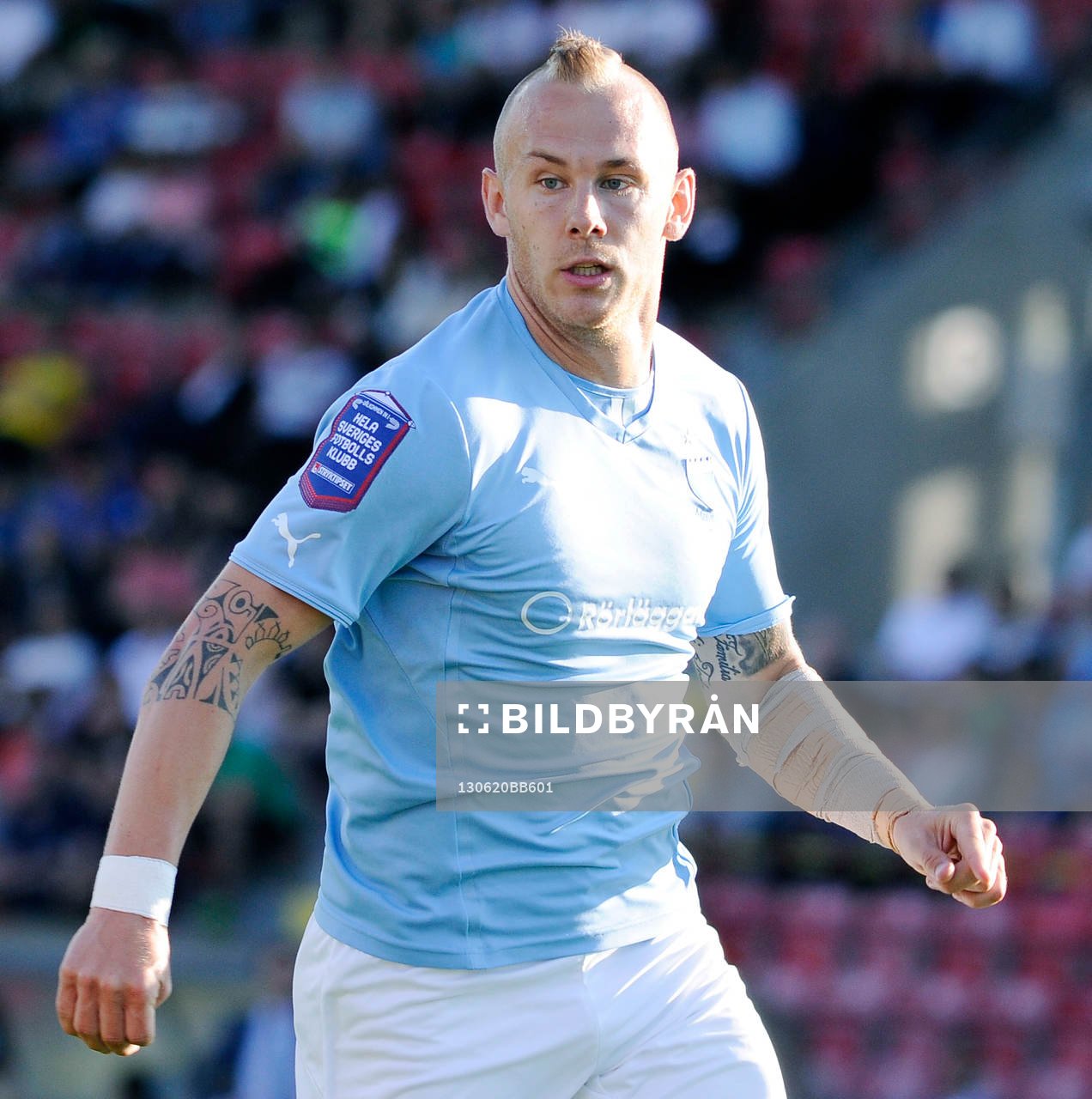 Fotboll, Allsvenskan, Syrianska FC- Malmö FF: Malmös nr 7 Magnus Eriksson. 