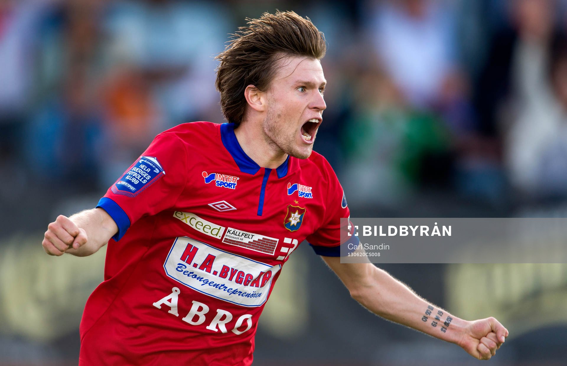 Örgrytes Johan Lundgren jublar