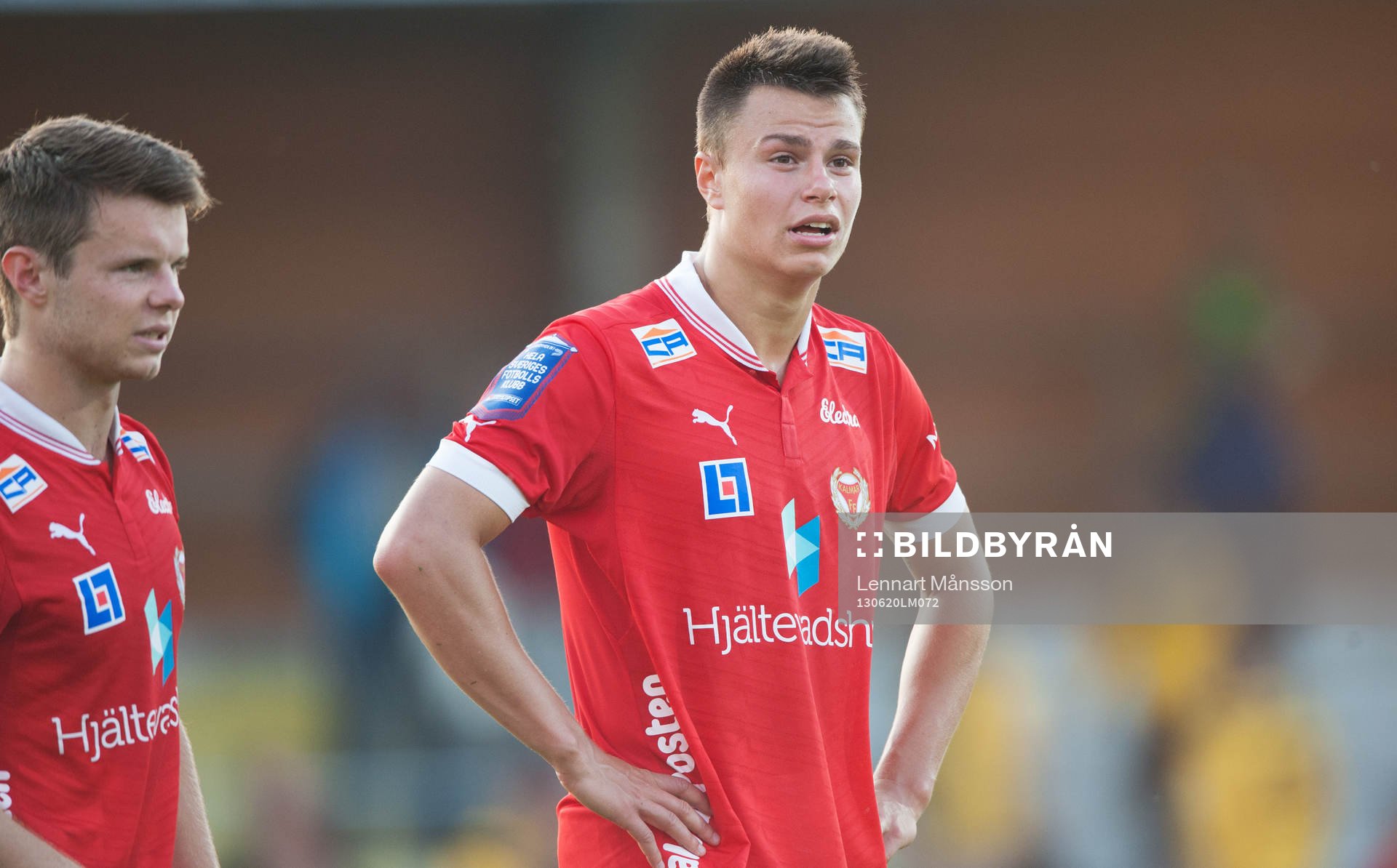 Fotboll, allsvenskan, Mjällby - Kalmar: Måns Söderqvist och Melker Hallberg, Kalmar