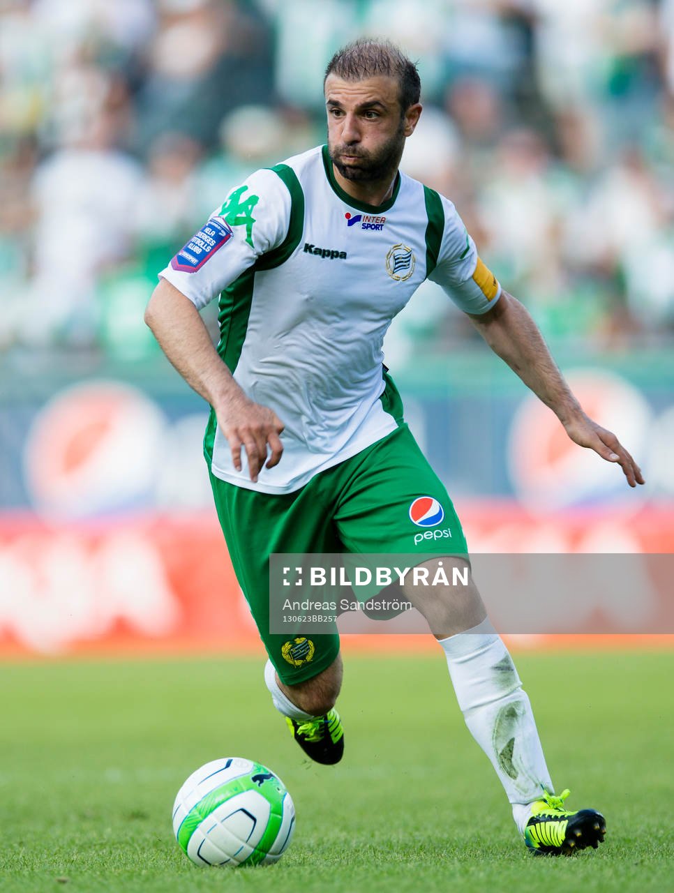 Hammarbys Kennedy Bakircioglü i matchen mellan Hammarby