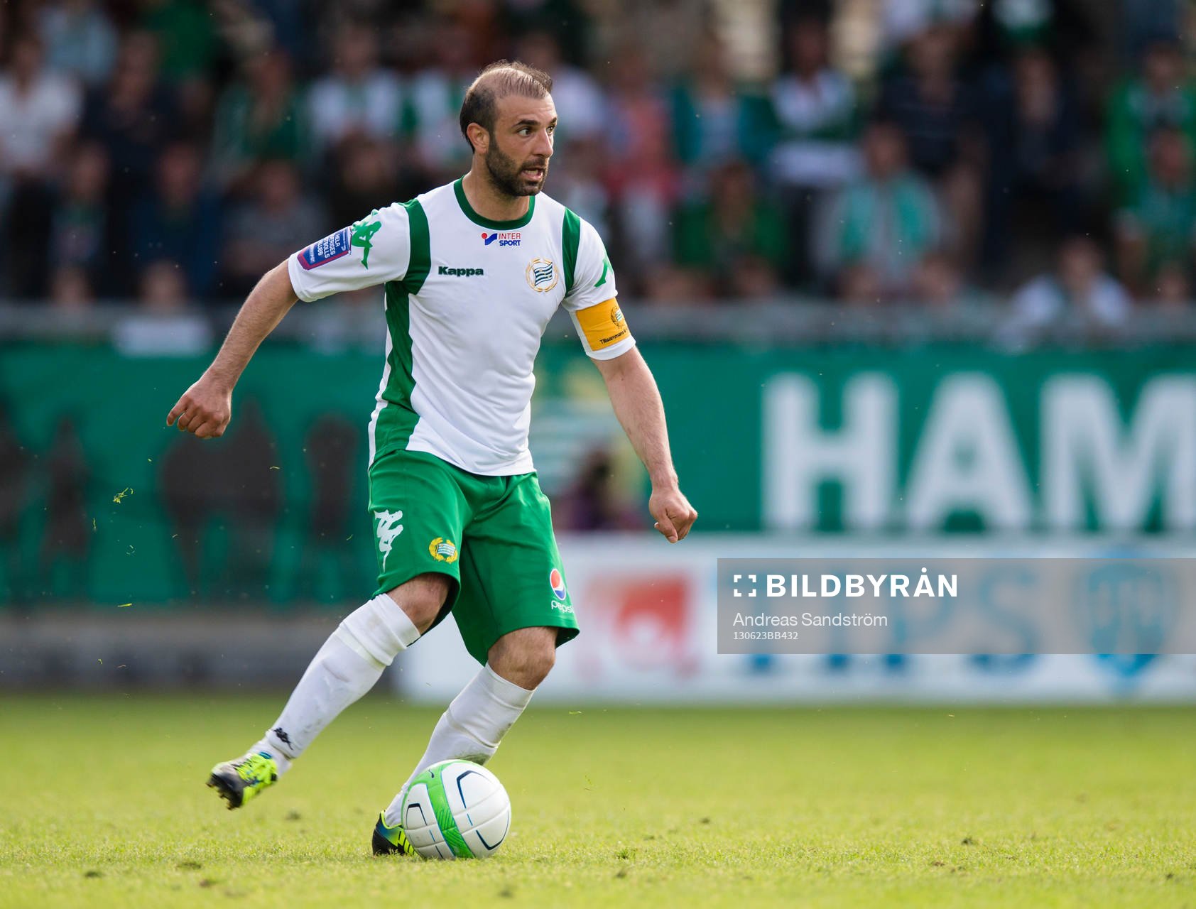 Hammarbys Kennedy Bakircioglü i matchen mellan Hammarby