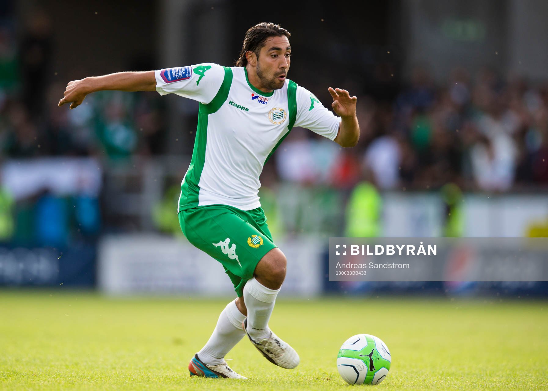 Hammarbys Sebastian Castro-Tello i matchen mellan Hammarby