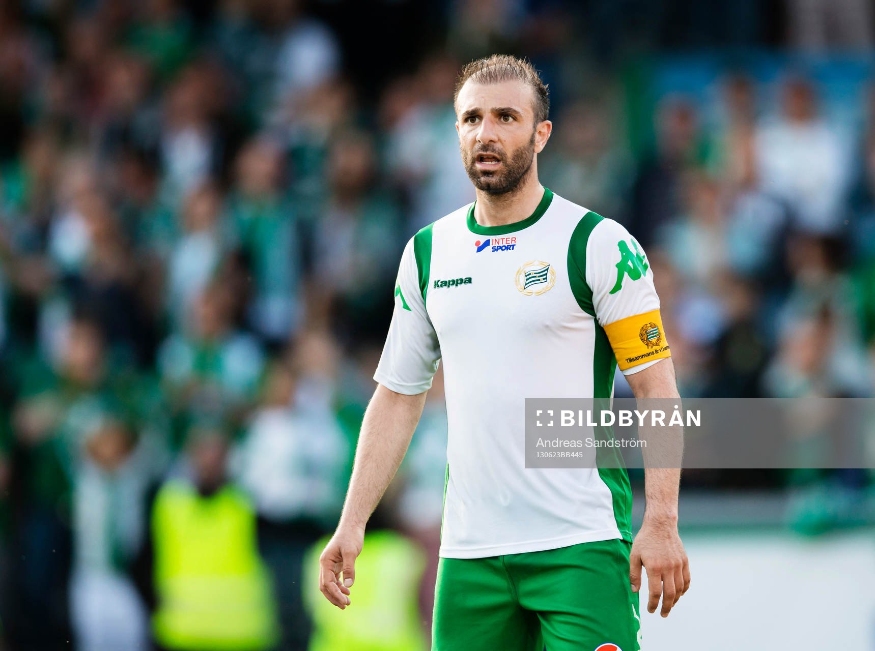 Hammarbys Kennedy Bakircioglü i matchen mellan Hammarby