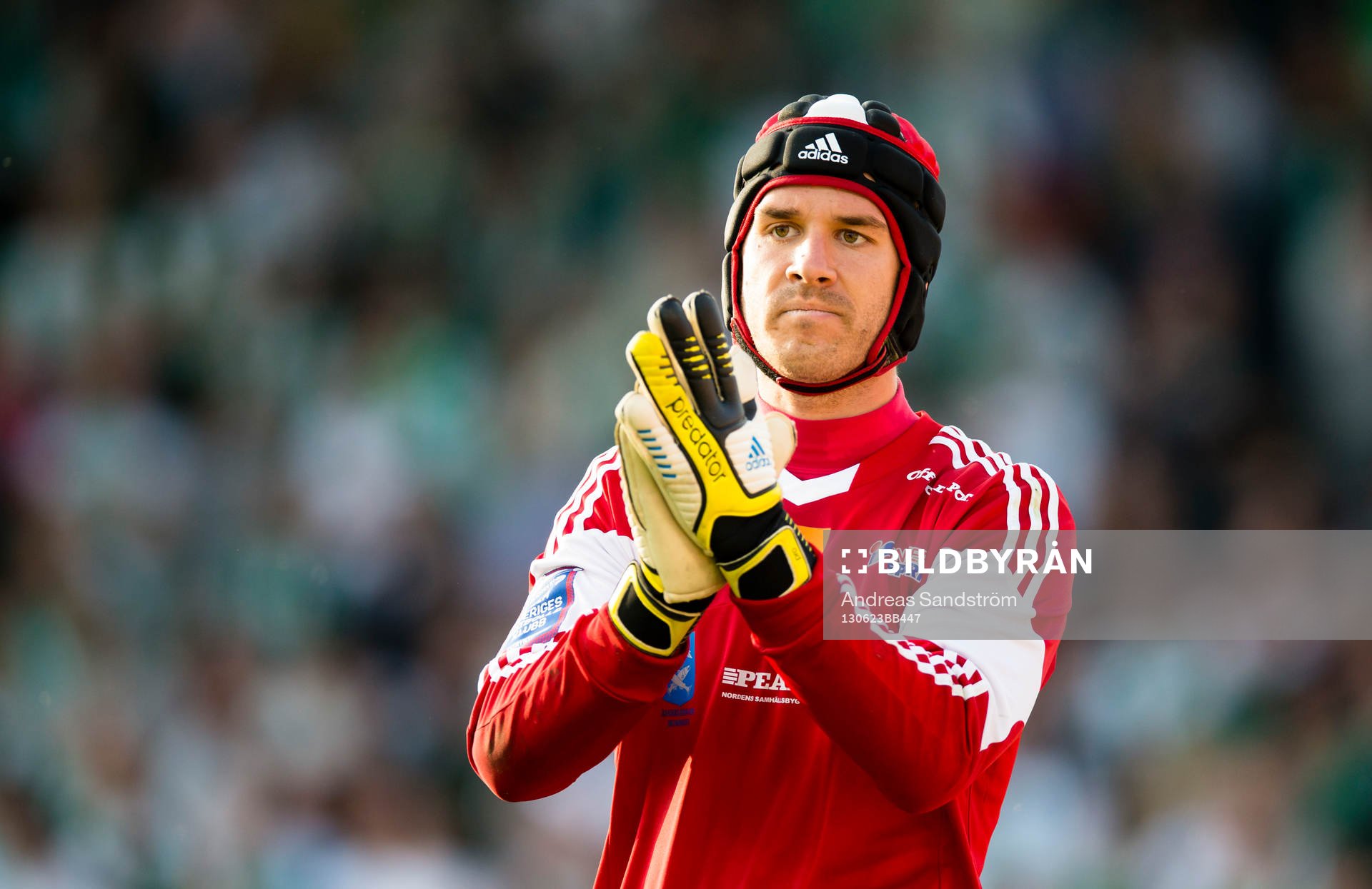 Ängelholms målvakt Matt Pyzdrowski i matchen mellan