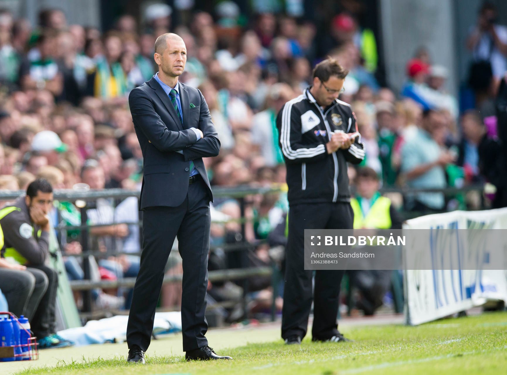 Hammarbys Kennedy Bakircioglü i matchen mellan Hammarby