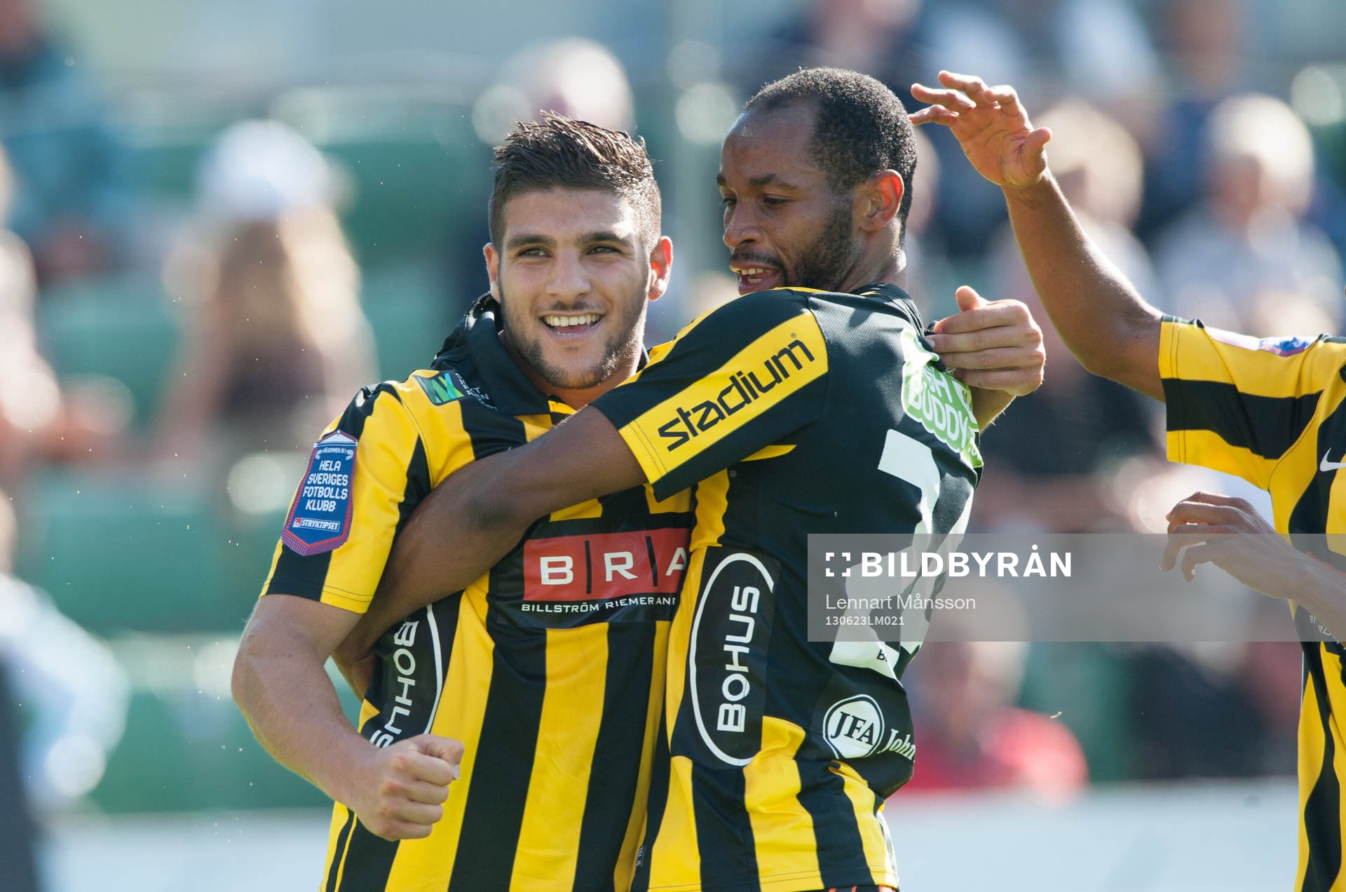 0-1 Moestafa El Kabir, Häcken, som grattas av René