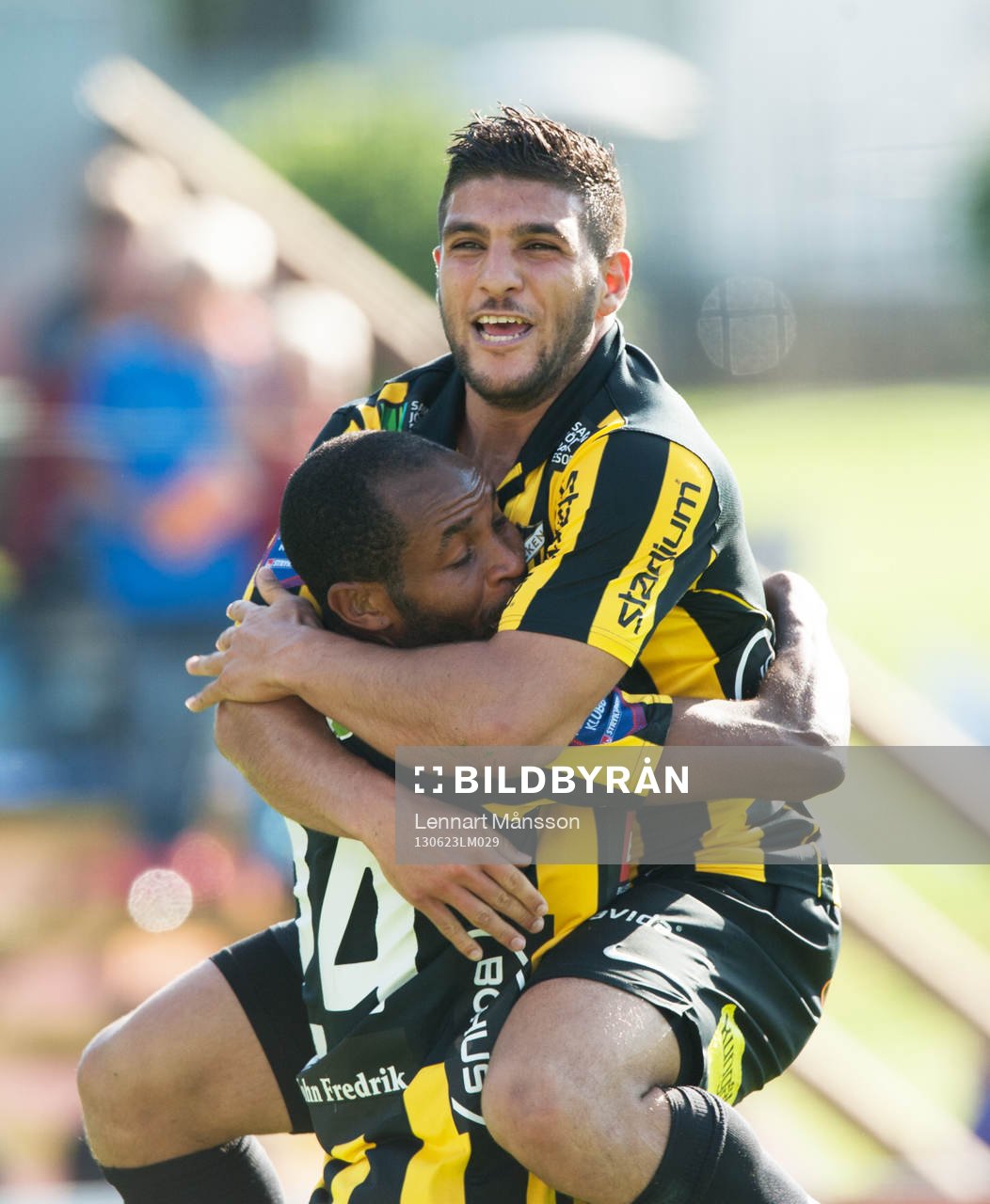 0-1 Moestafa El Kabir, Häcken, som grattas av René