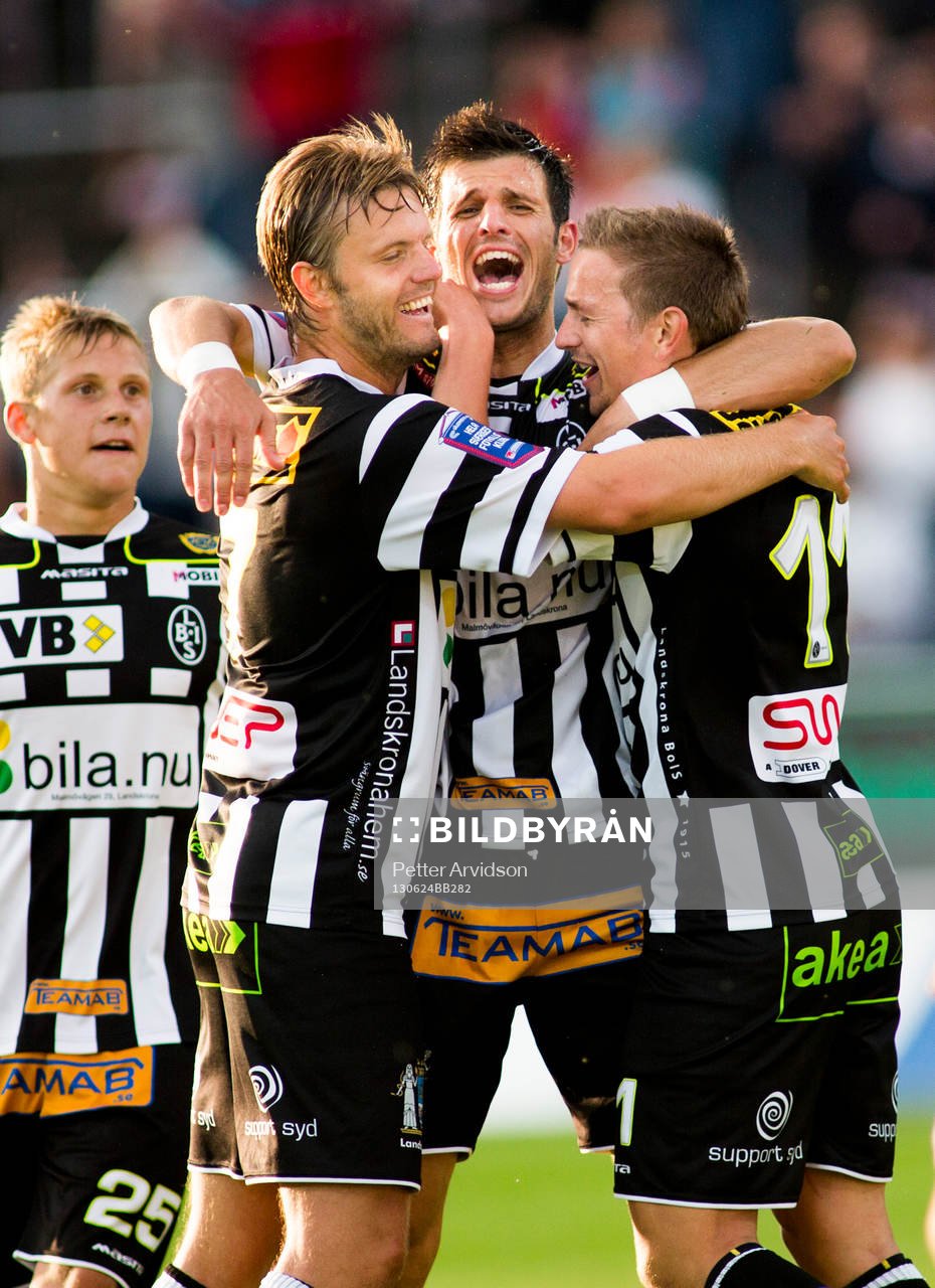Landskronas Liridon Leci, Andreas Dahl och Fredrik Olsson