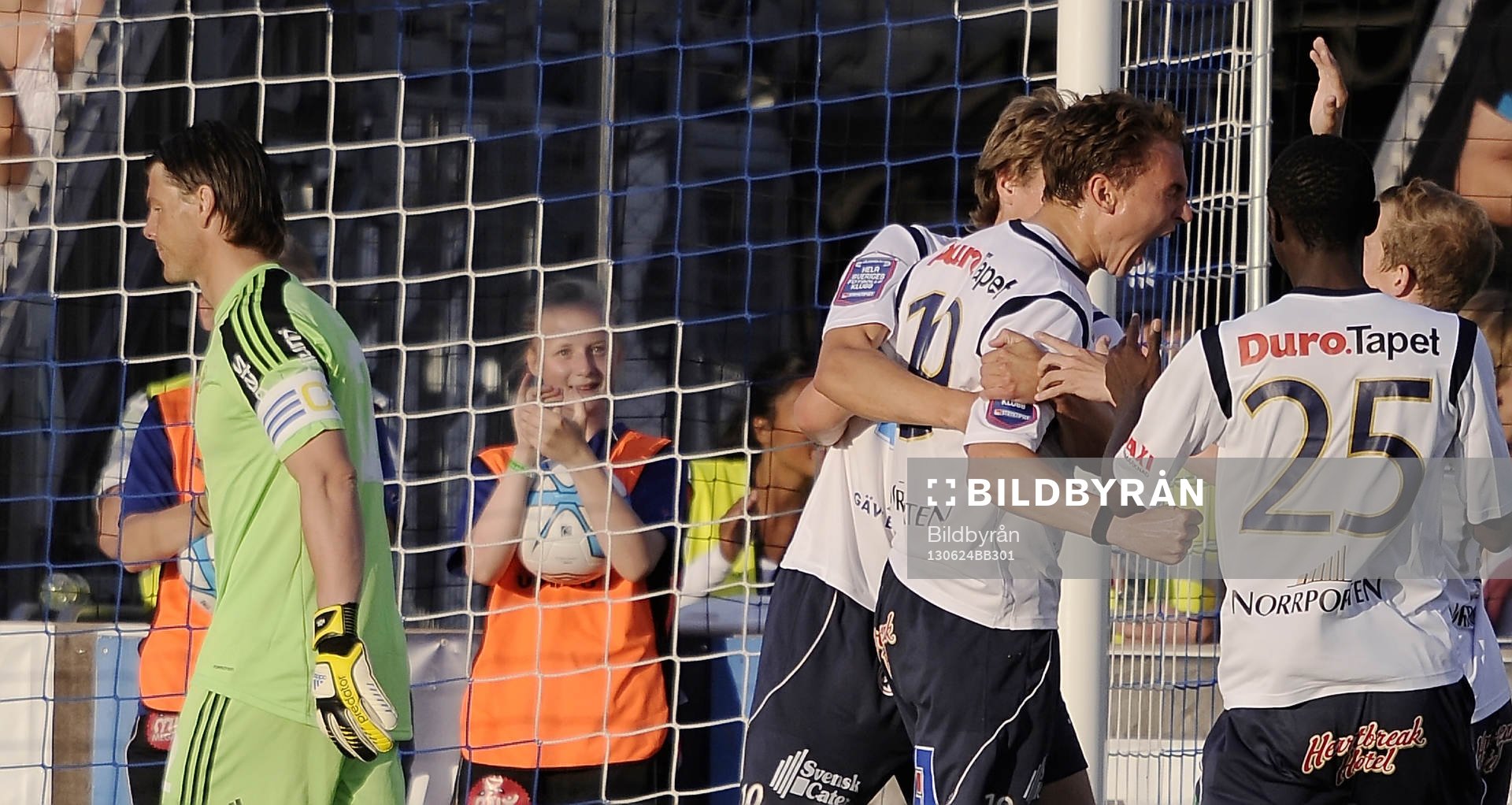 1-1 målet av Gefles nr 19 Marcus Hansson och Djurgårdens
