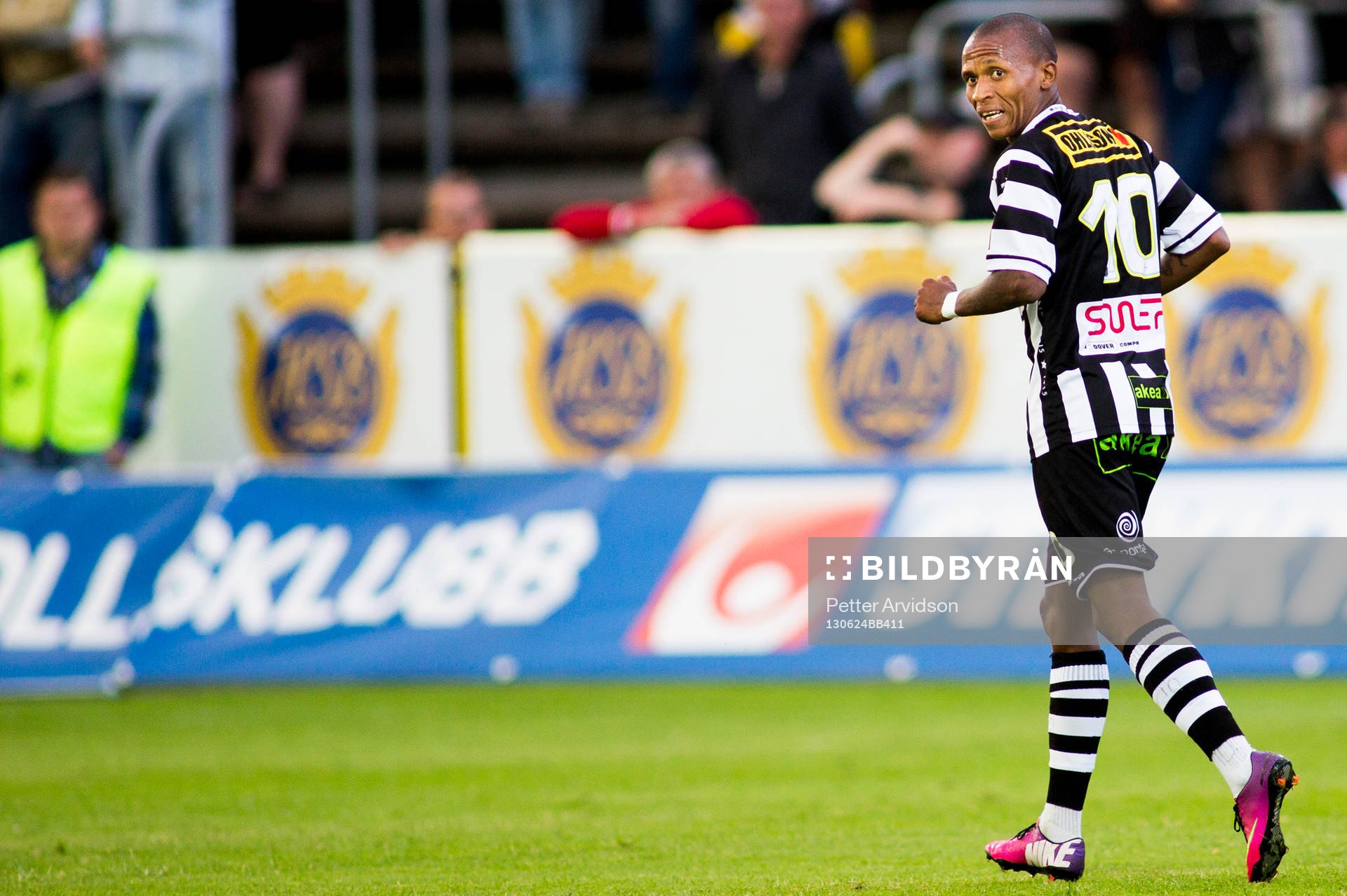 Landskronas Amethyst Bradley Ralani i matchen mellan