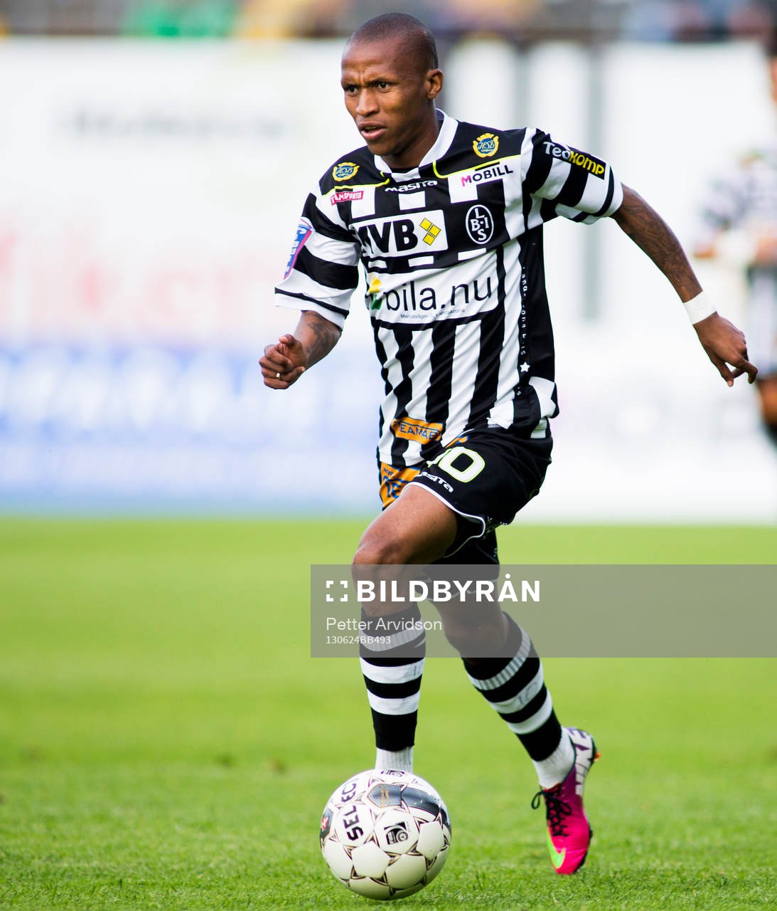 Landskronas Amethyst Bradley Ralani i matchen mellan