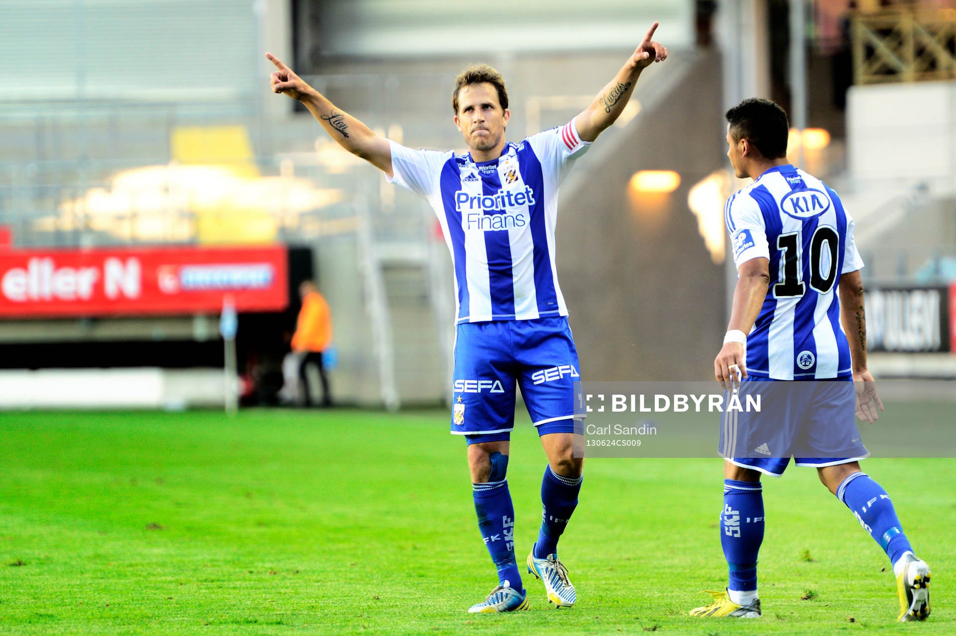 IFK Göteborgs Tobias Hysén jublar