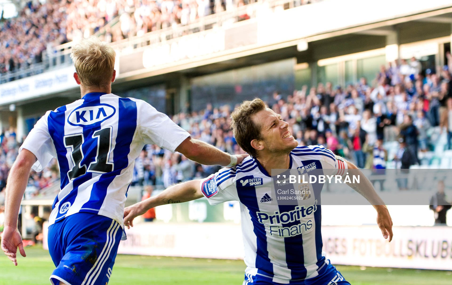 IFK Göteborgs Robin Söder och Tobias Hysén firar