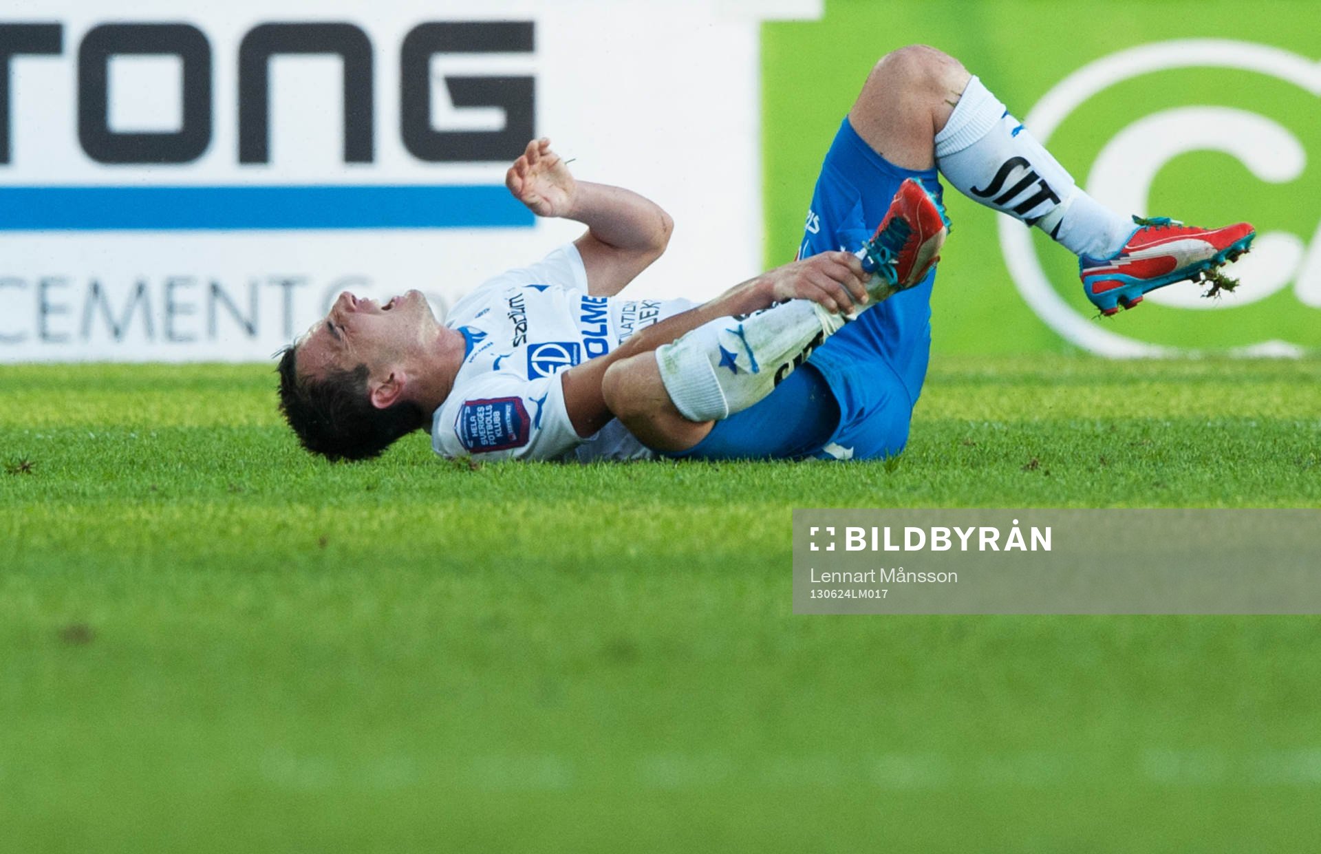 Skada, Nikola Tkalcic, Norrköping, som tvingades utgå