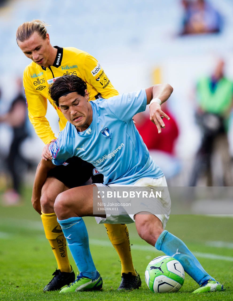 Elfsborgs Niklas Hult och Malmö FFs Miiko Albornoz