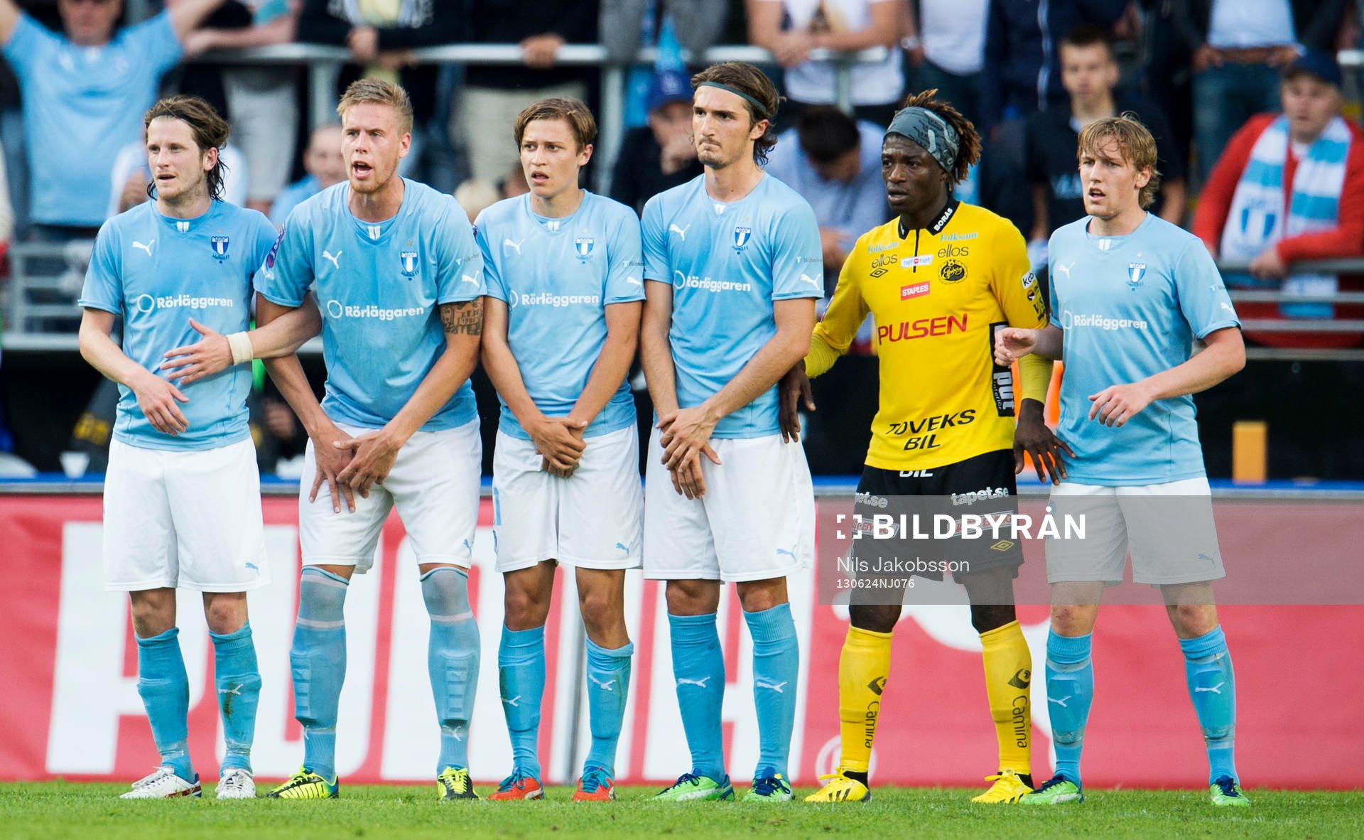 Malmö FF bildar mur med Erik Friberg, Pontus Jansson,