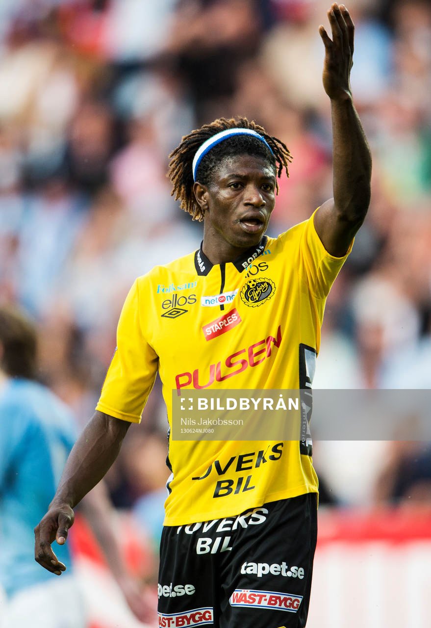 Elfsborgs Mohamed Bangura är uppgiven