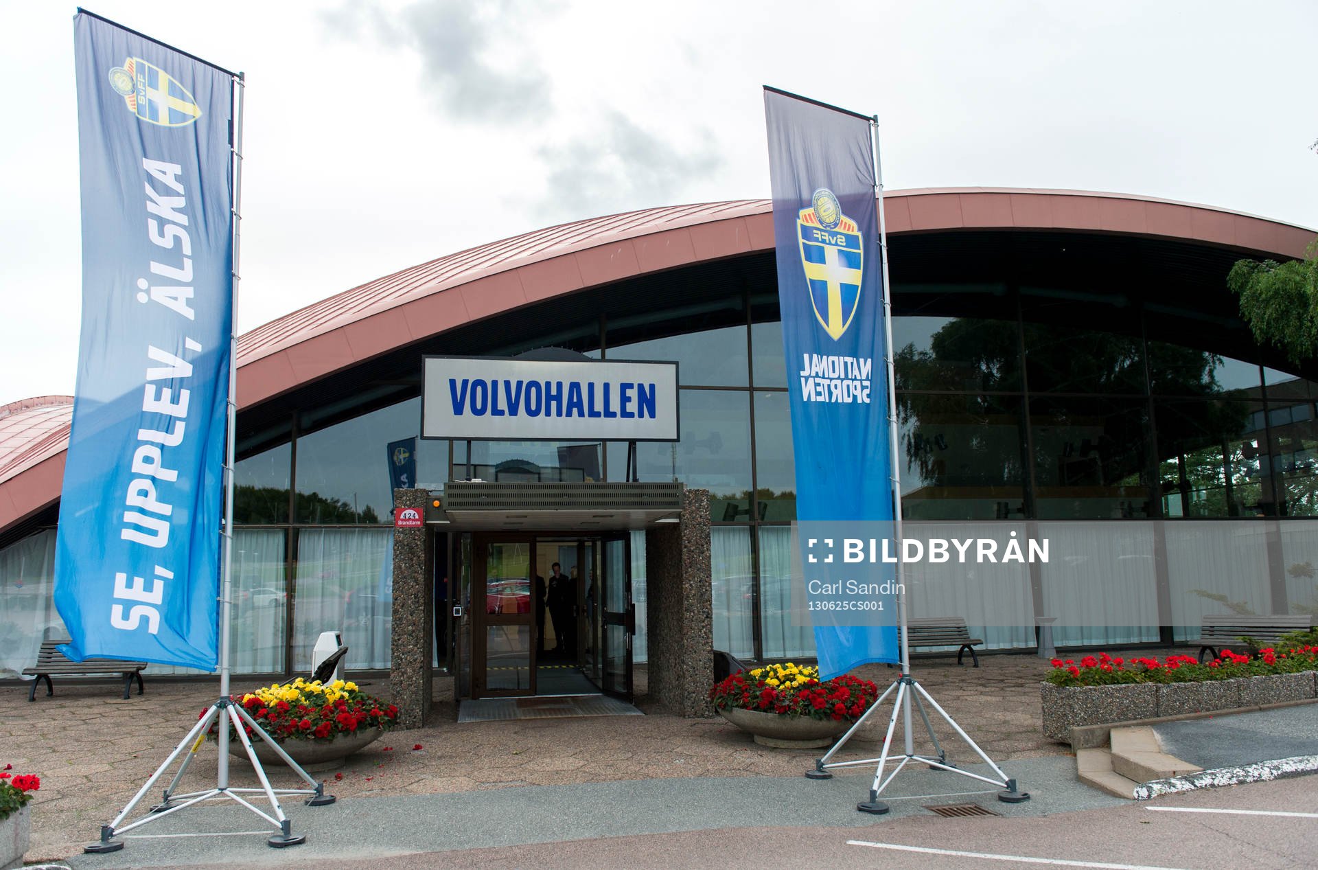 Volvohallen i Torslanda där presskonferensen och
